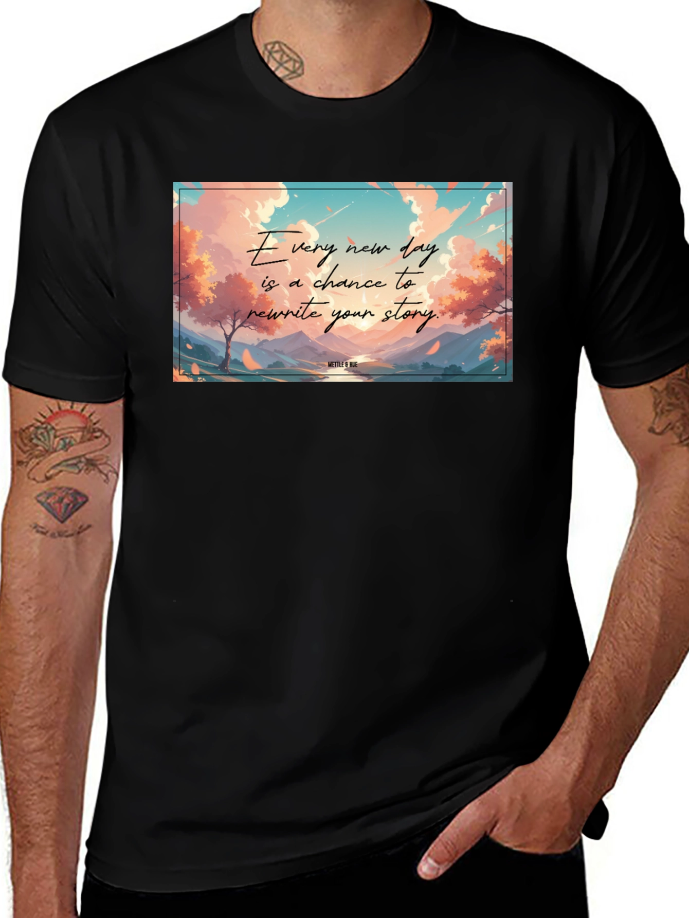 Variant 24 of Inspirational Landscape Graphic Tee - Every New Day