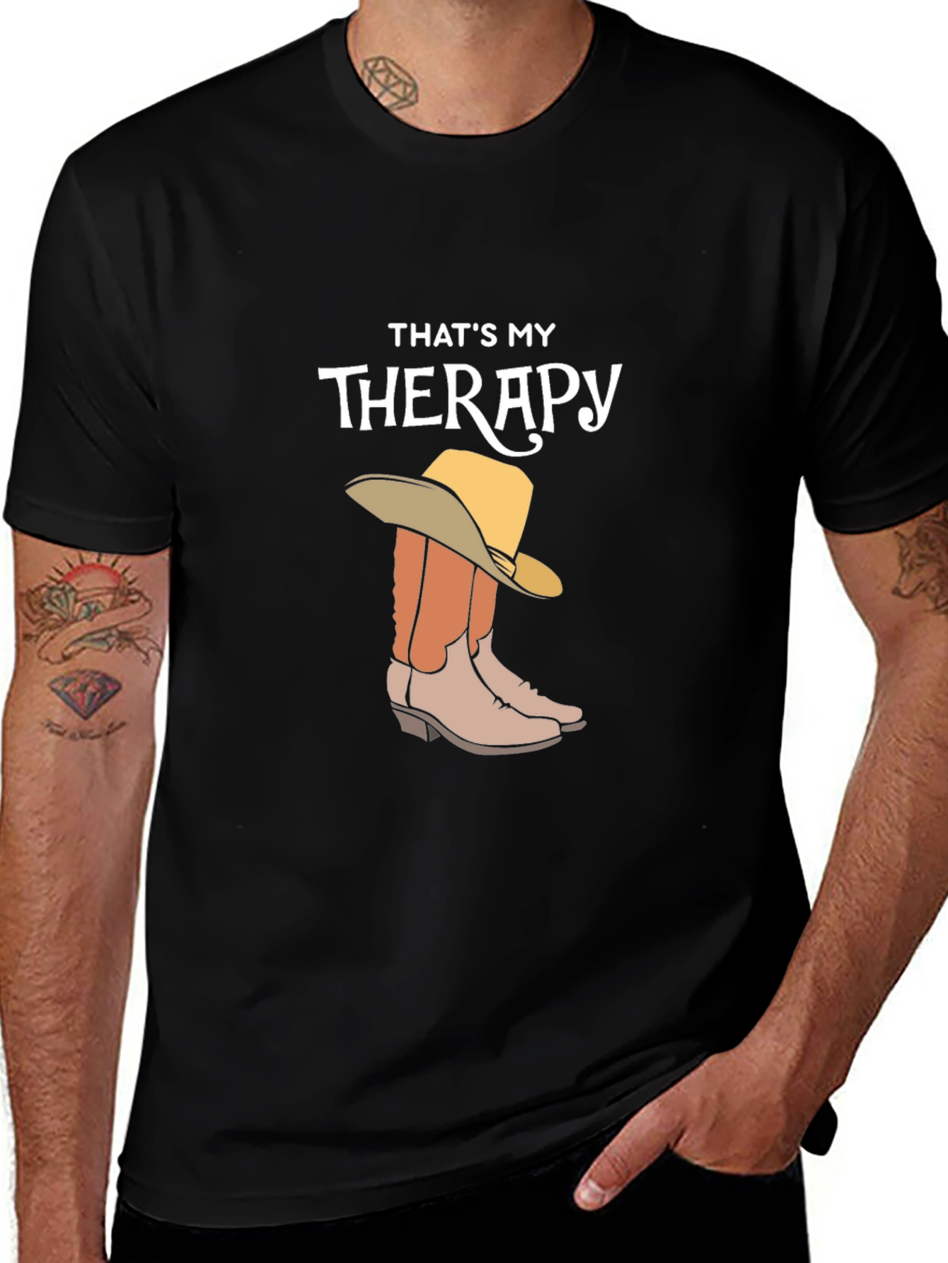 Variant 4 of That's My Therapy Cowboy Boots T-Shirt