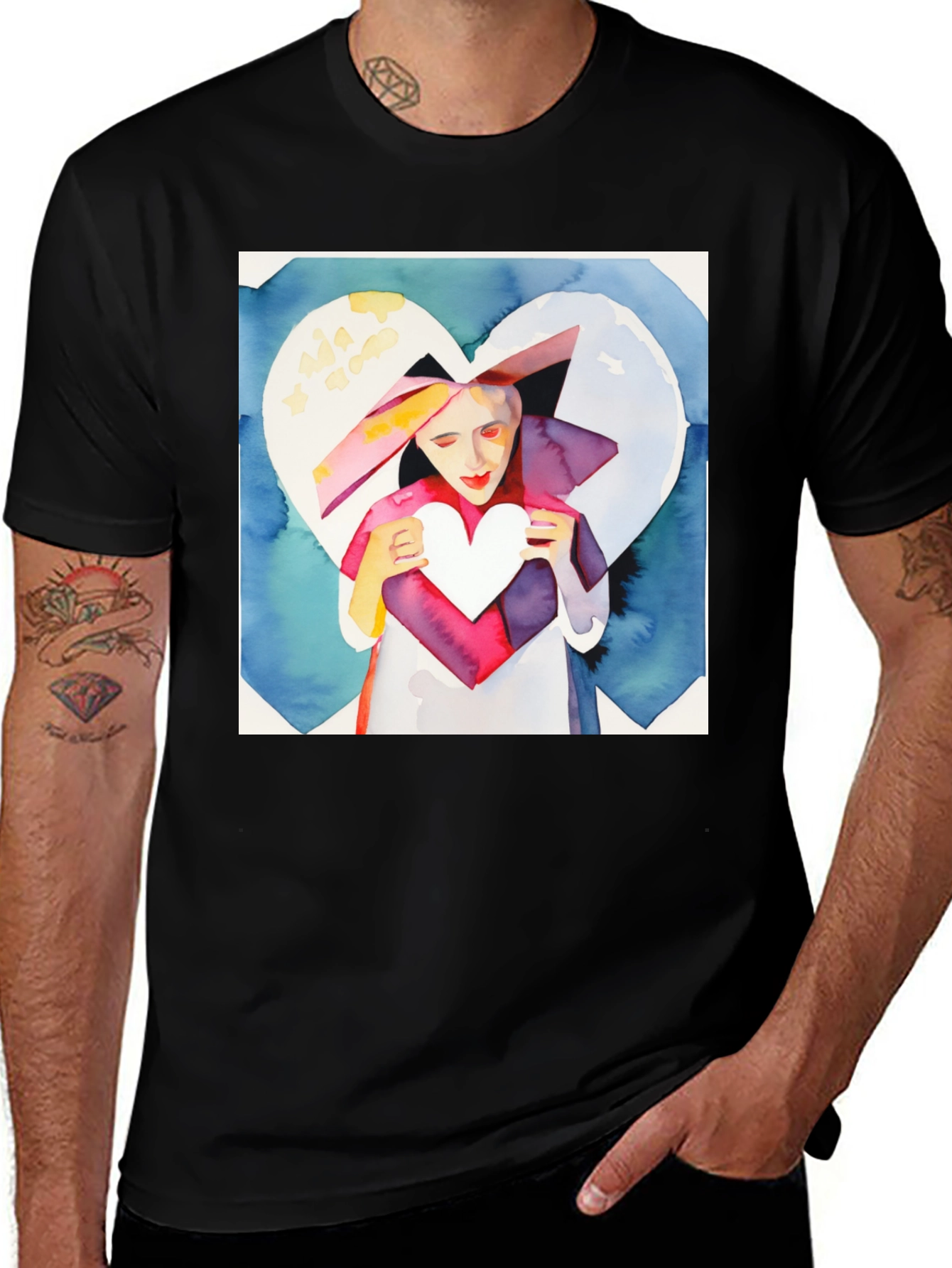 Variant 27 of Heart Art Tee - Love Expression