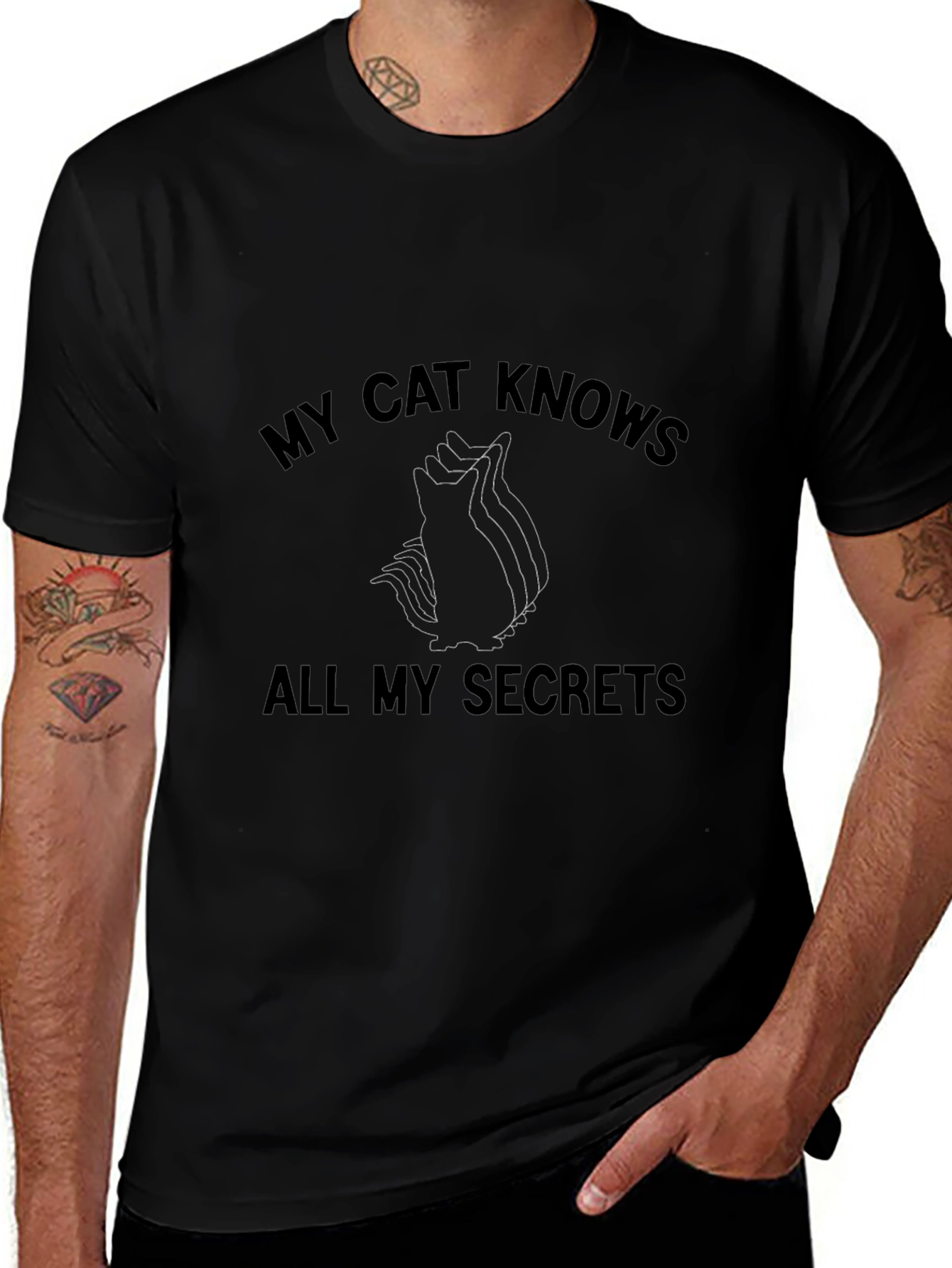 My Cat Knows All My Secrets T-Shirt