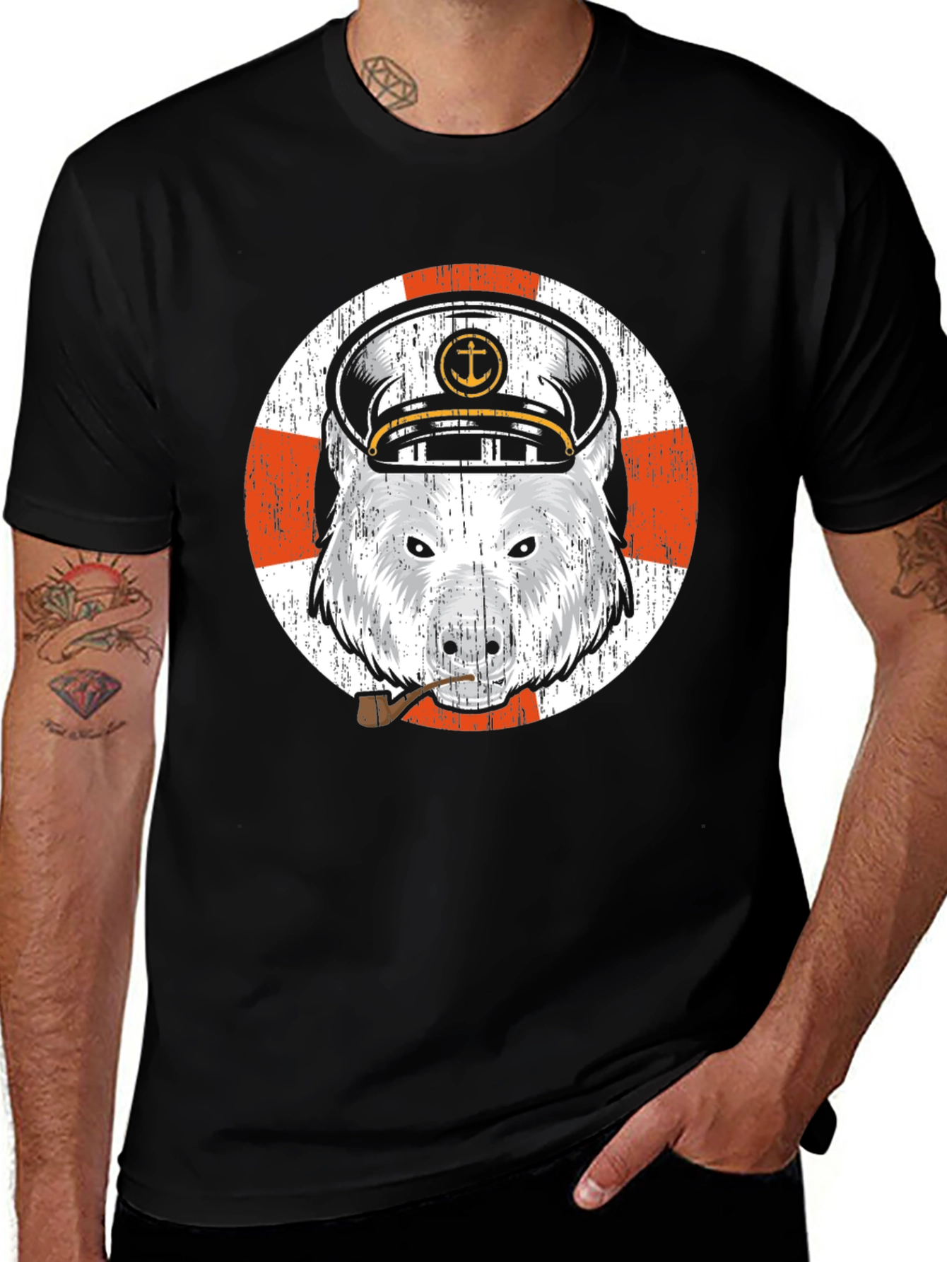 Variant 25 of Captain Bear T-Shirt - Nautical Theme