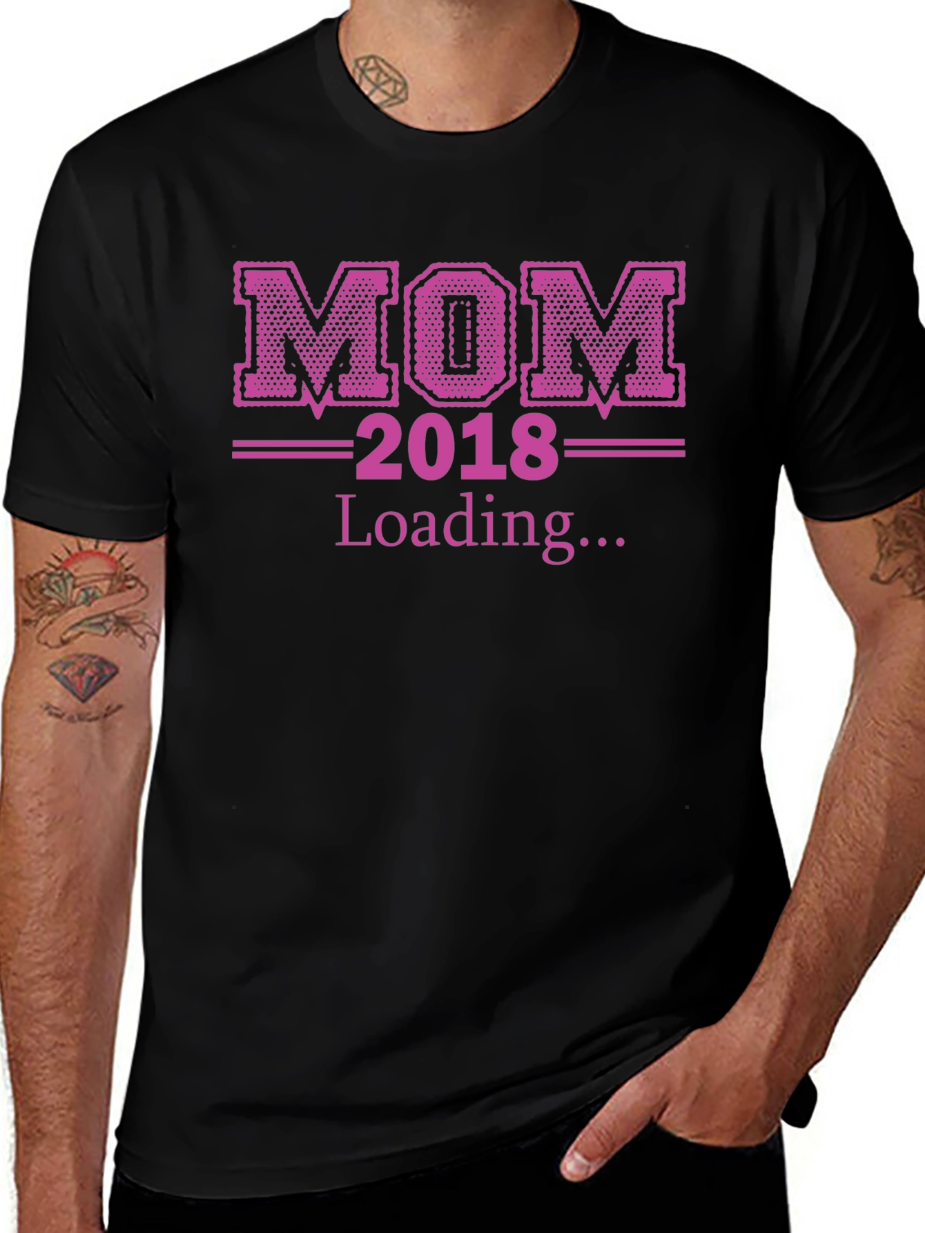 Variant 7 of Mom 2018 Loading... T-Shirt, Expecting Mother Tee