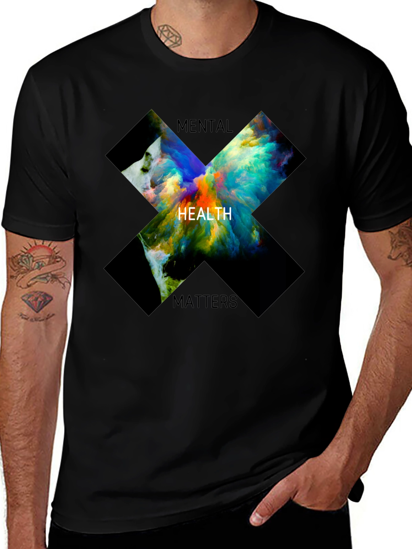 Mental Health Matters Graphic Tee - Black