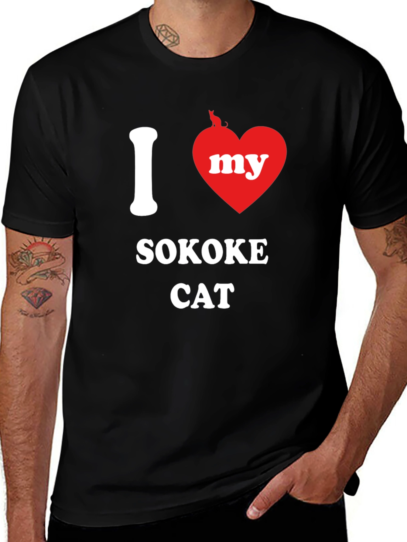 I Love My Sokoke Cat T-Shirt