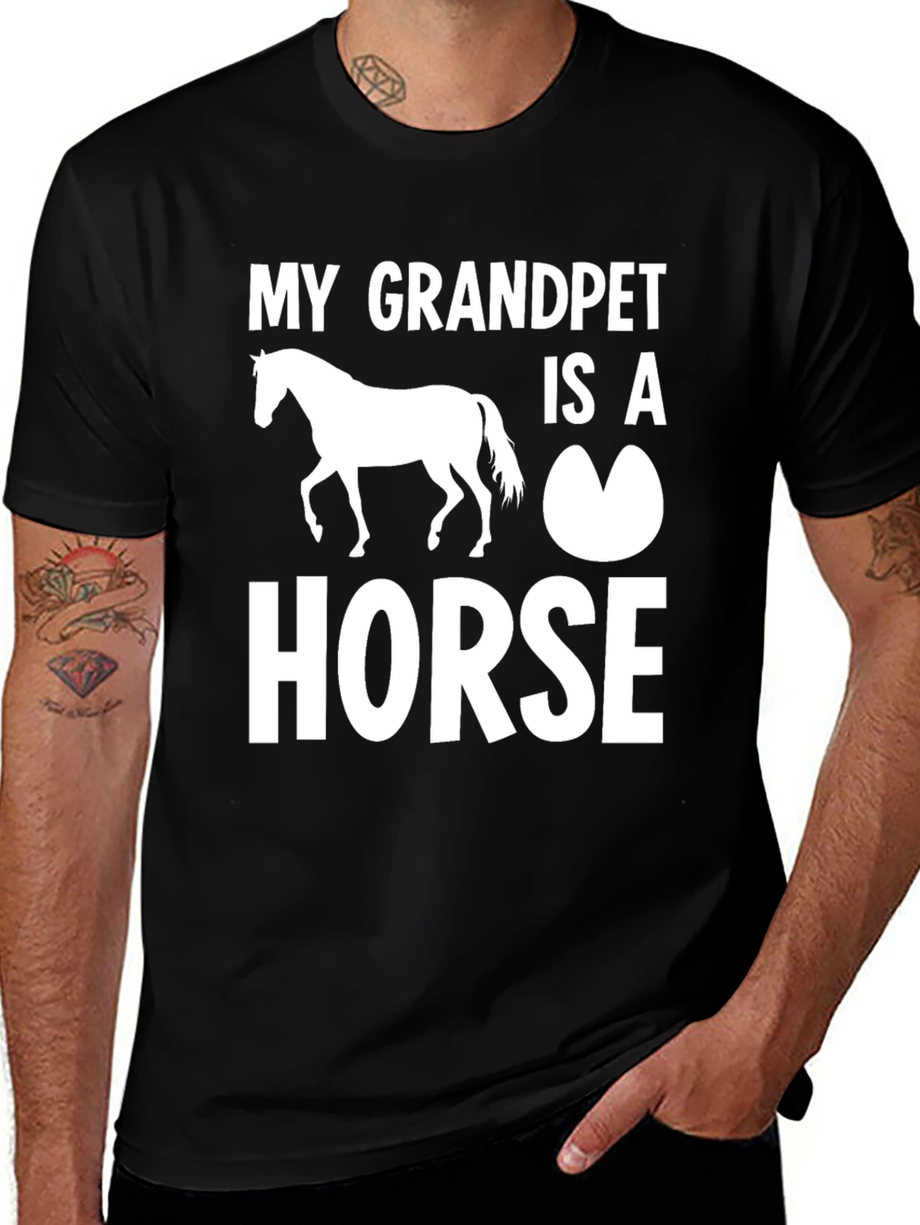 Variant 13 of My Grandpet is a Horse Graphic T-Shirt
