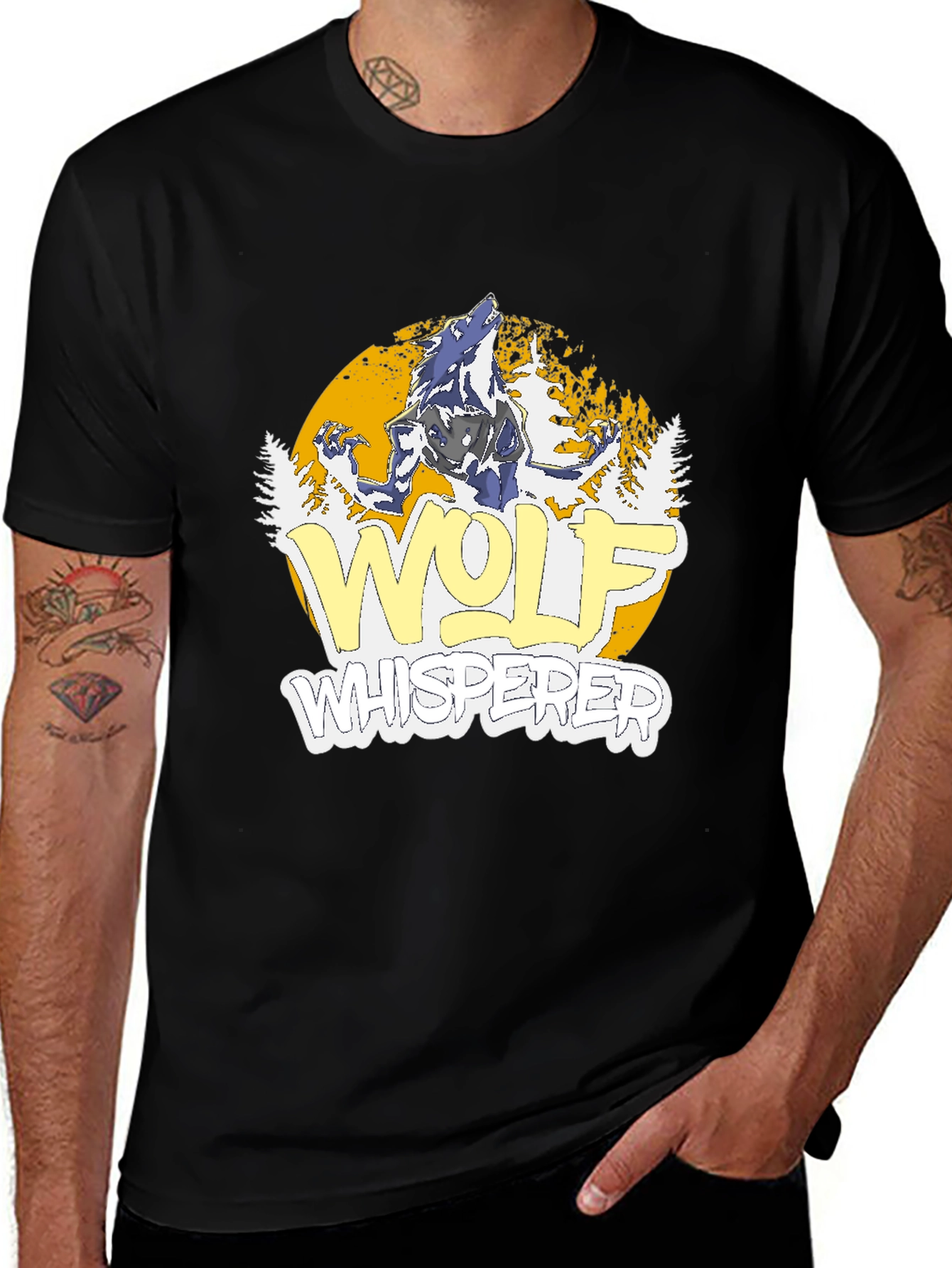 Variant 18 of Wolf Whisperer T-Shirt - Men's Graphic Tee