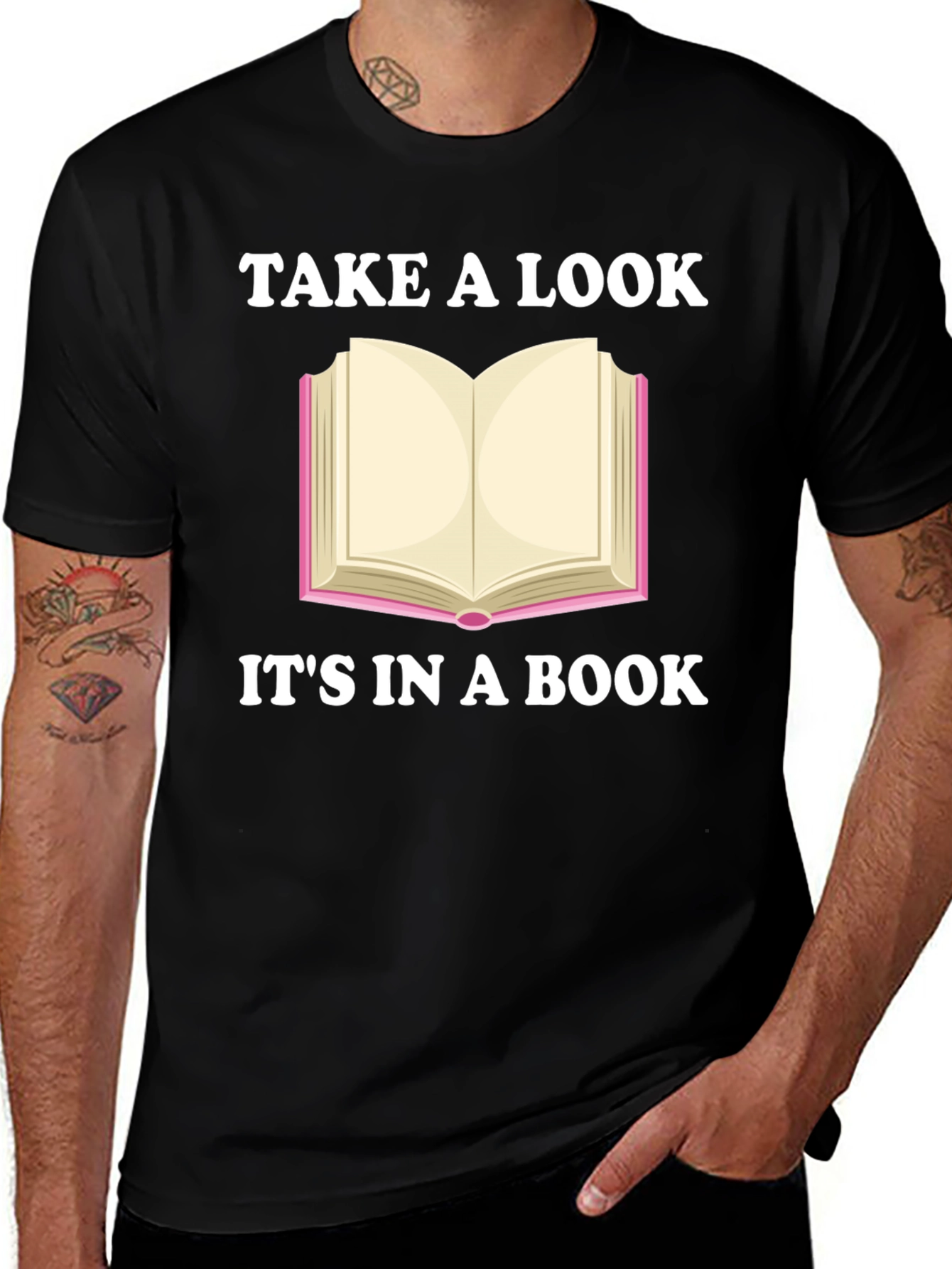 Variant 28 of Take a Look It's in a Book Novelty T-Shirt