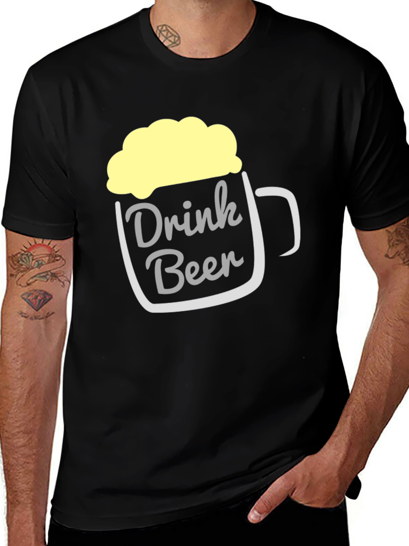 Variant 20 of Drink Beer T-Shirt - Funny Beer Mug Design