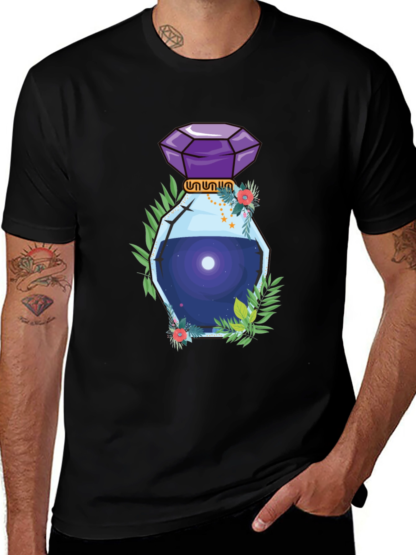 Variant 30 of Mystic Potion Graphic Tee - Black