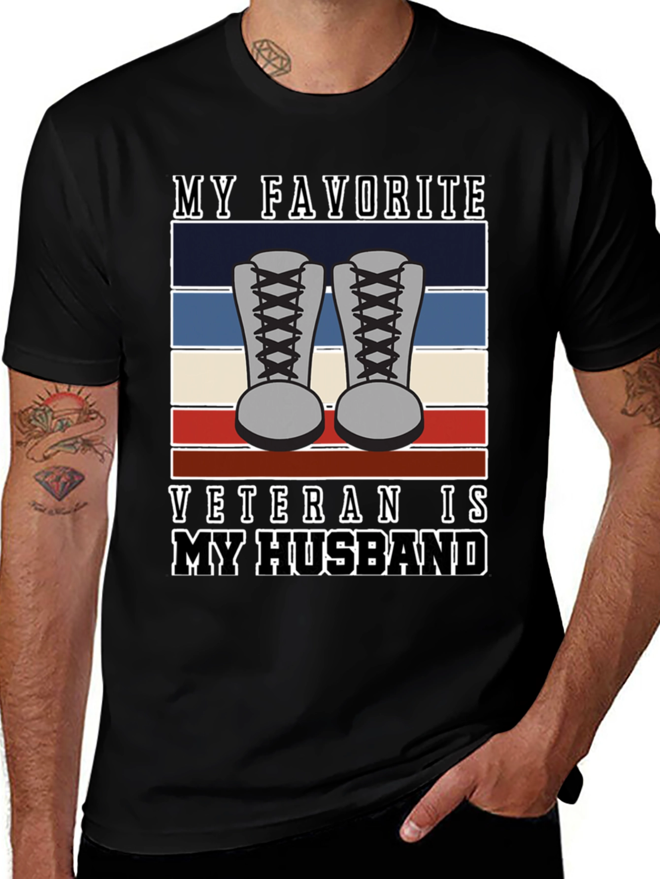 My Favorite Veteran is My Husband T-Shirt