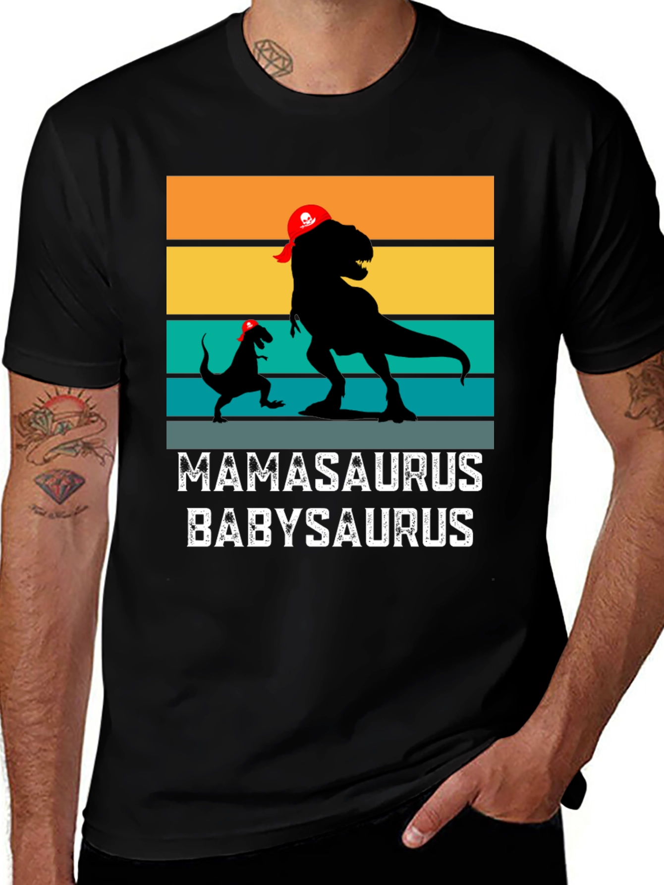 Variant 2 of Mamasaurus Babysaurus Matching Graphic Tee