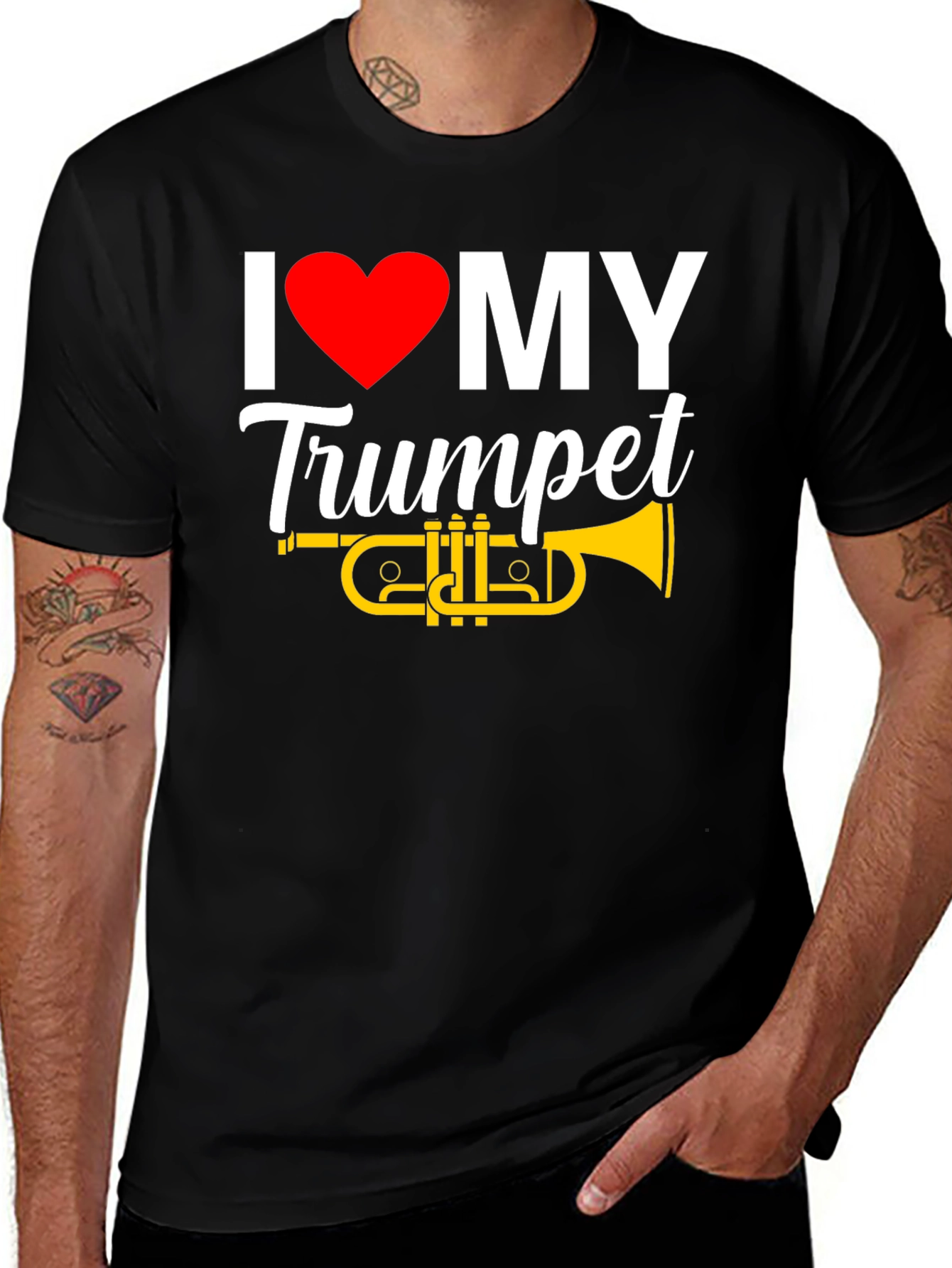Variant 29 of I Love My Trumpet Graphic T-Shirt