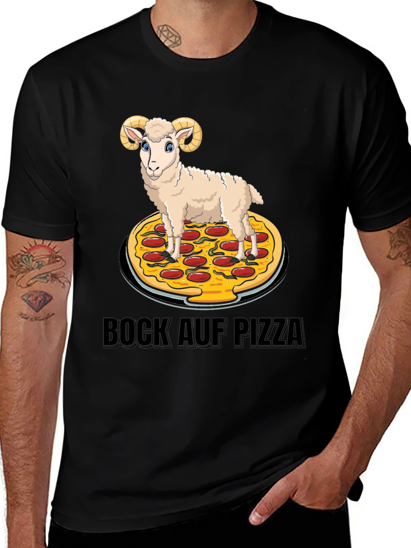Variant 16 of Bock Auf Pizza Graphic Tee