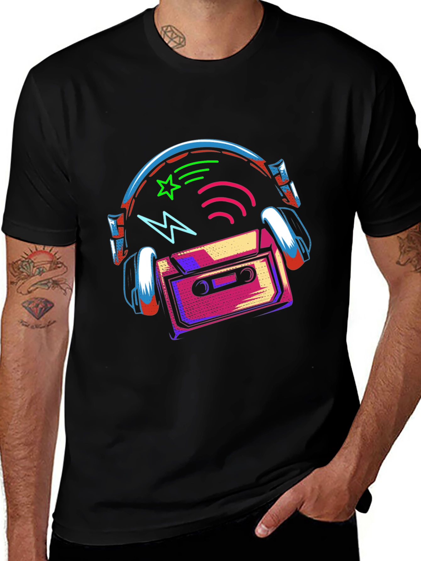 Variant 29 of Retro Music Cassette Graphic Tee