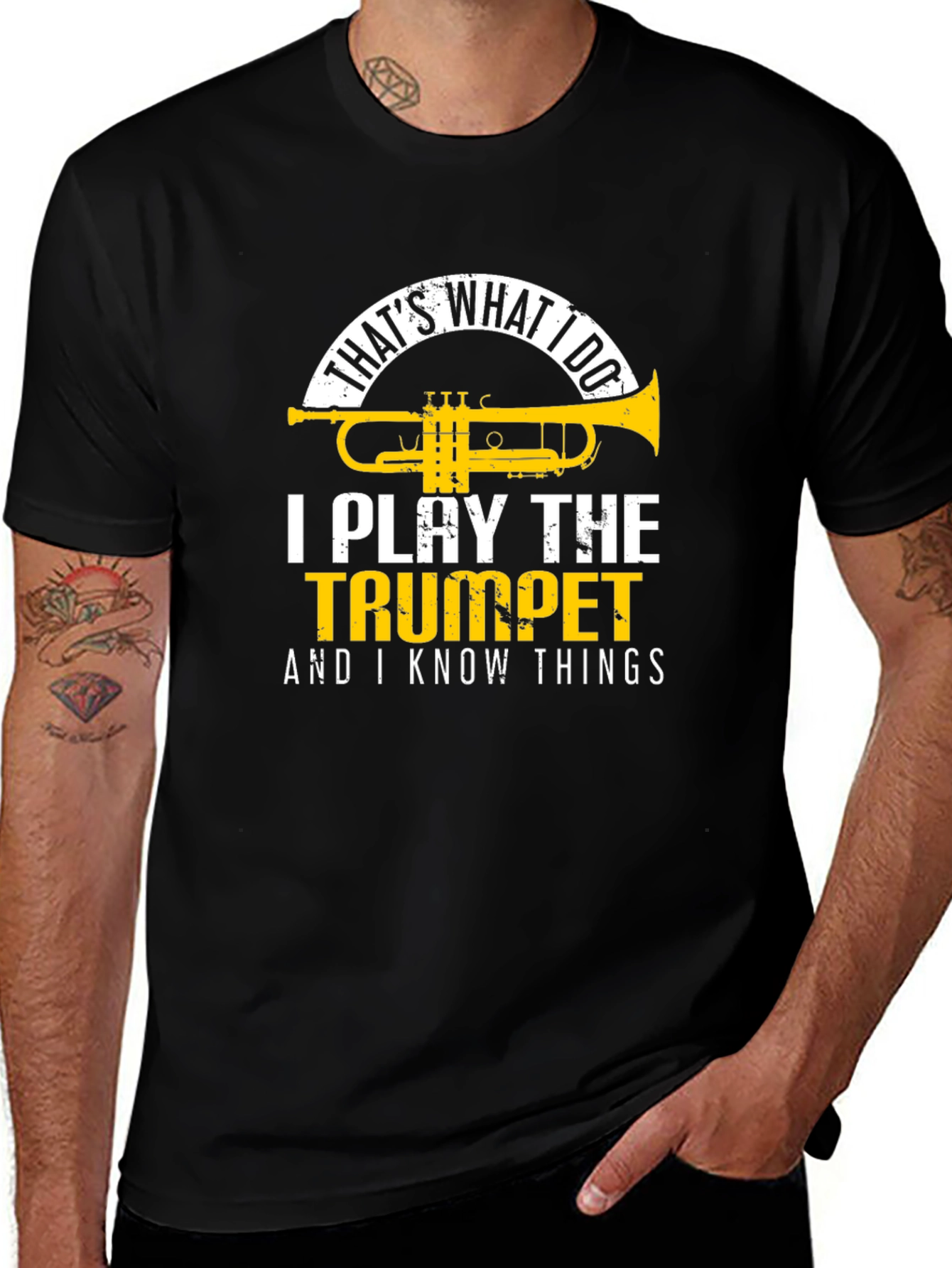 Variant 10 of Trumpet Player T-Shirt: That's What I Do!