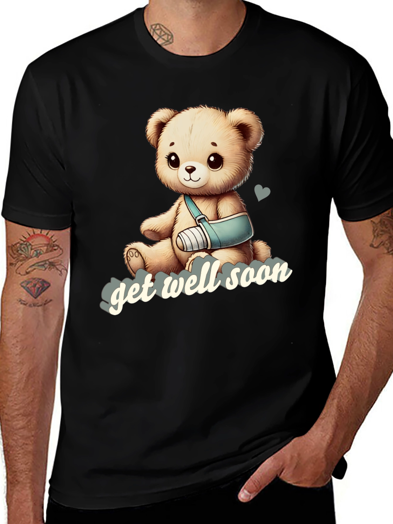 Variant 26 of Get Well Soon Teddy Bear Graphic Tee