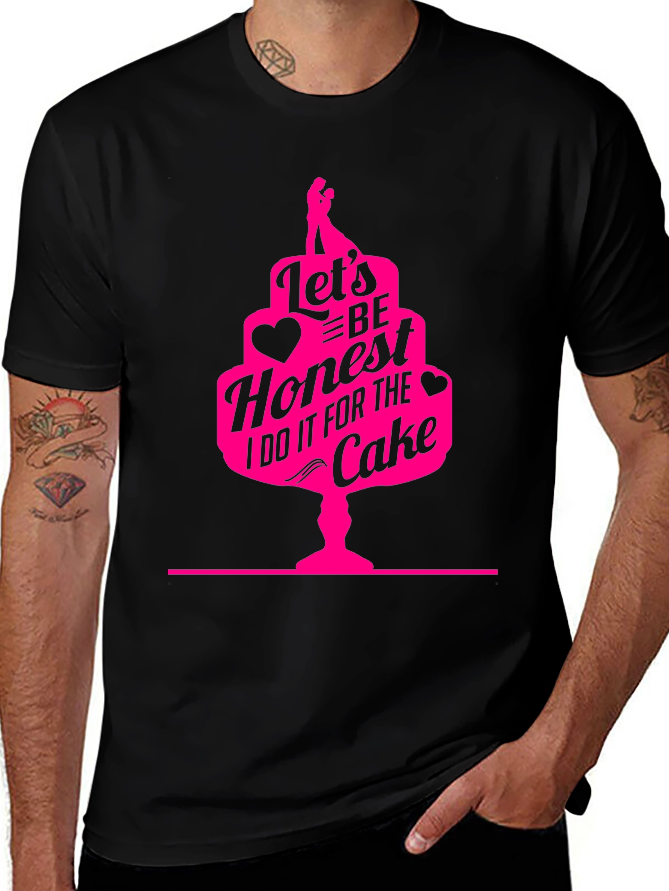 Variant 16 of Funny "I Do It For The Cake" T-Shirt