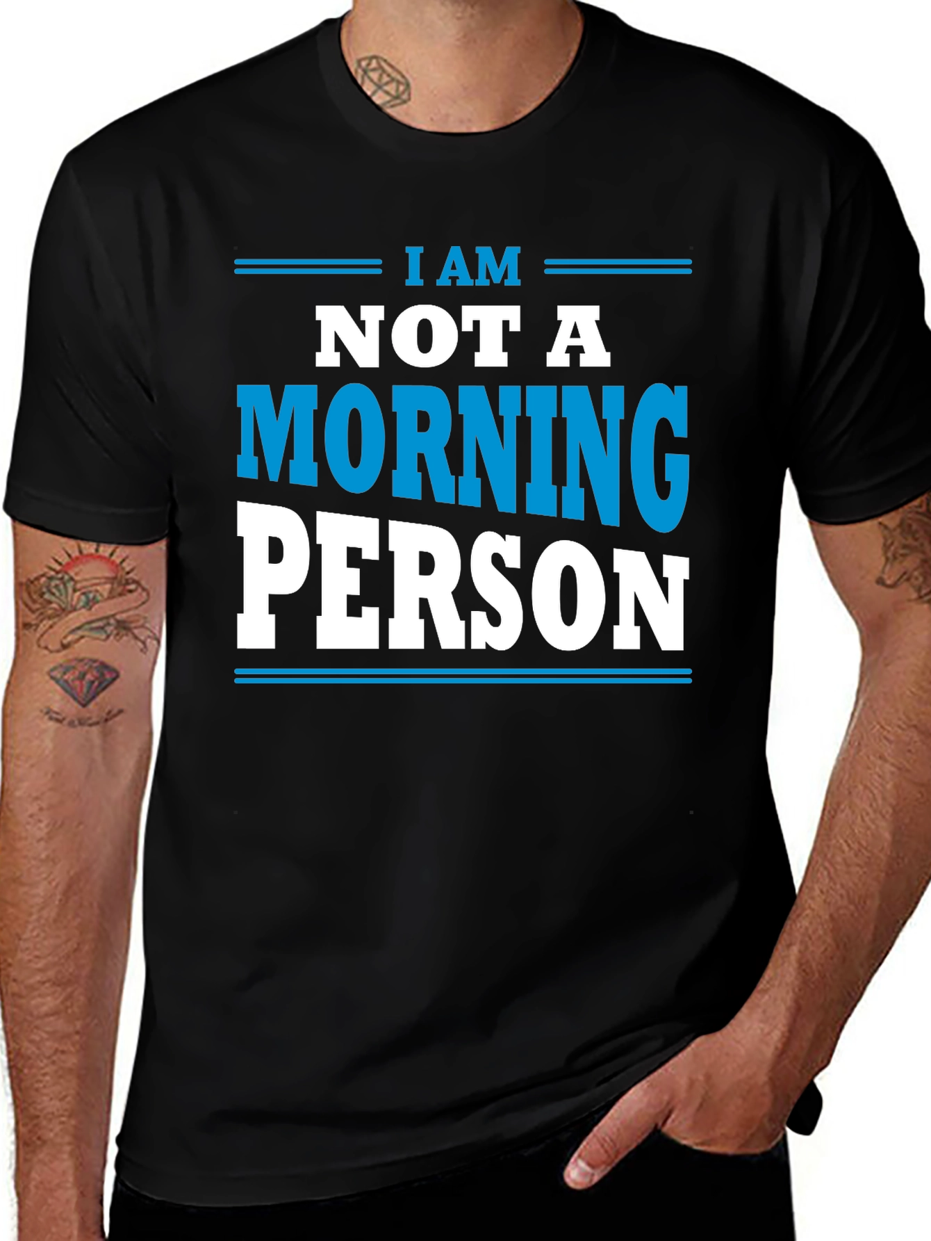Variant 15 of I am Not a Morning Person T-Shirt - Funny Slogan Tee