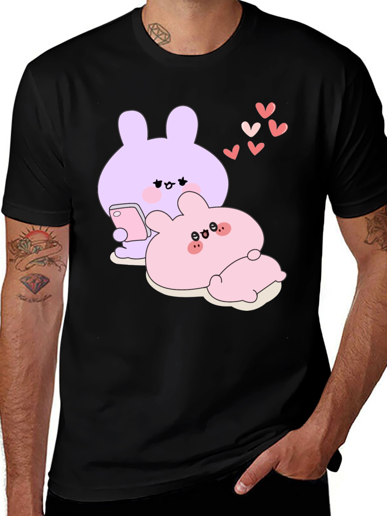 Variant 30 of Cute Bunny Love T-Shirt