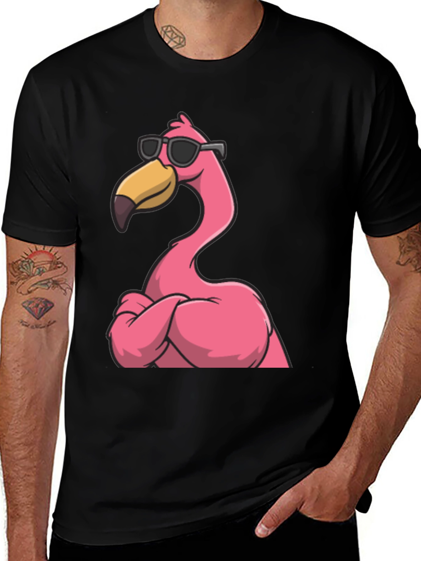 Variant 29 of Cool Flamingo Graphic Tee