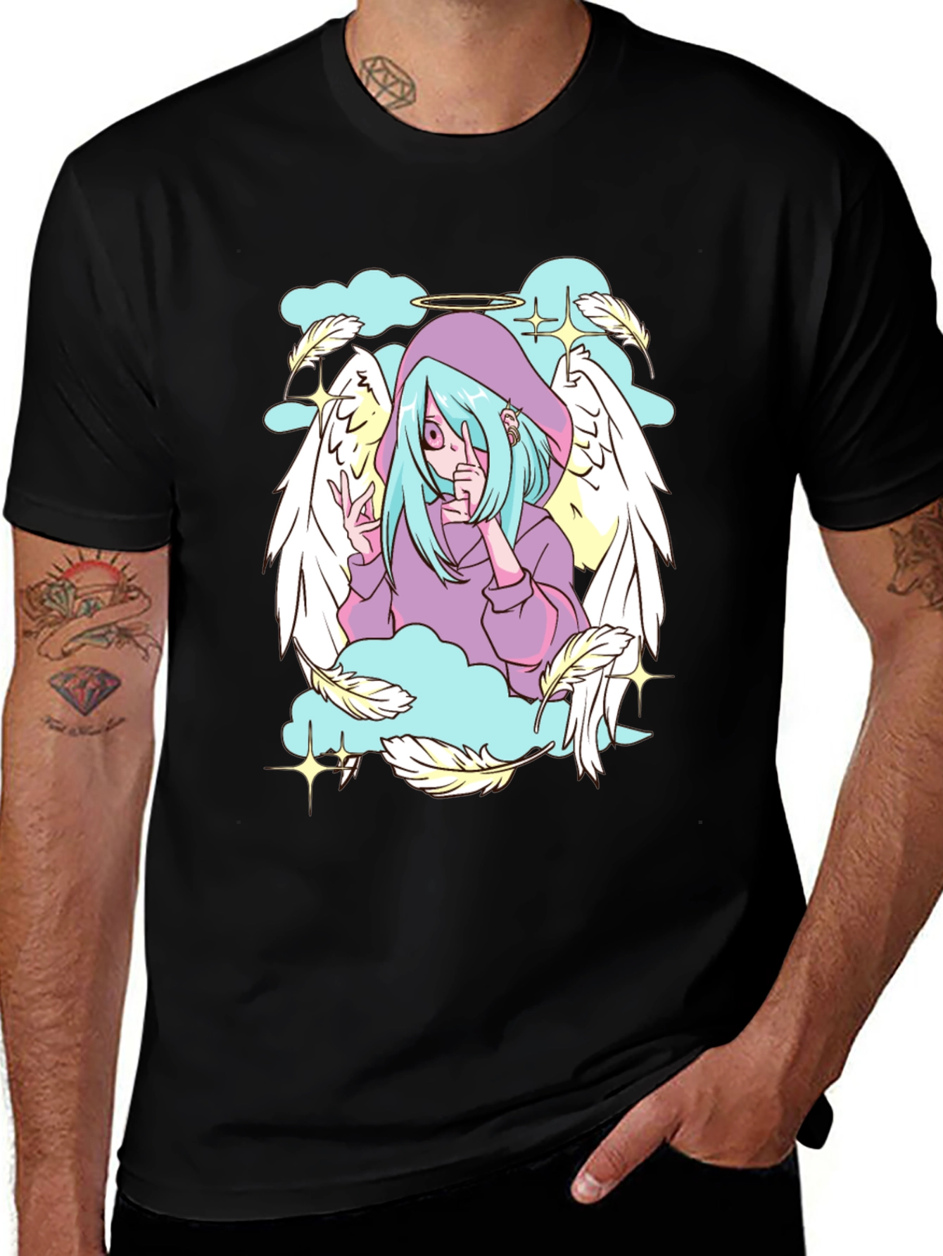 Variant 23 of Anime Angel T-Shirt - Trendy Graphic Tee