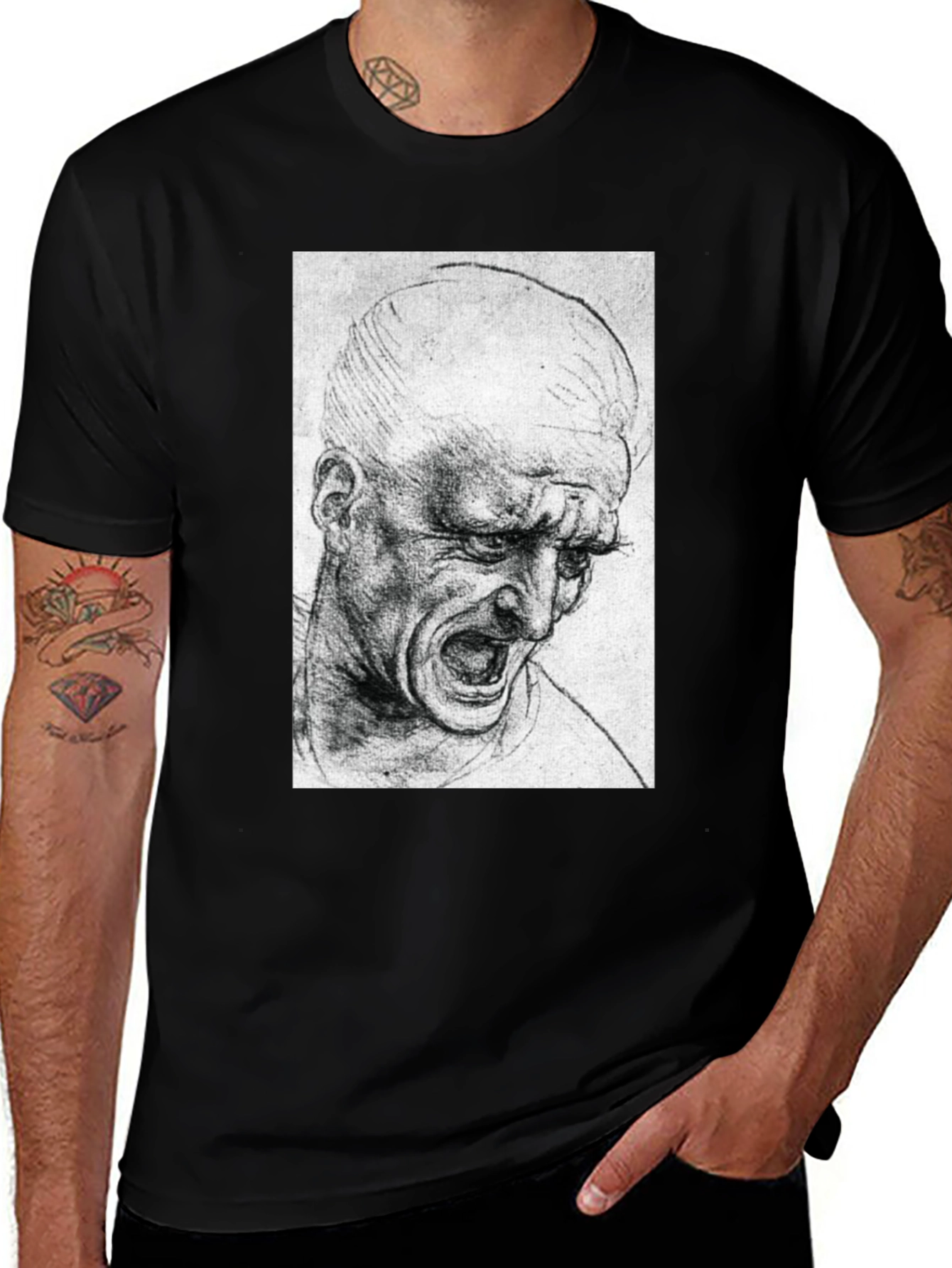 Variant 7 of Renaissance Sketch Graphic T-Shirt