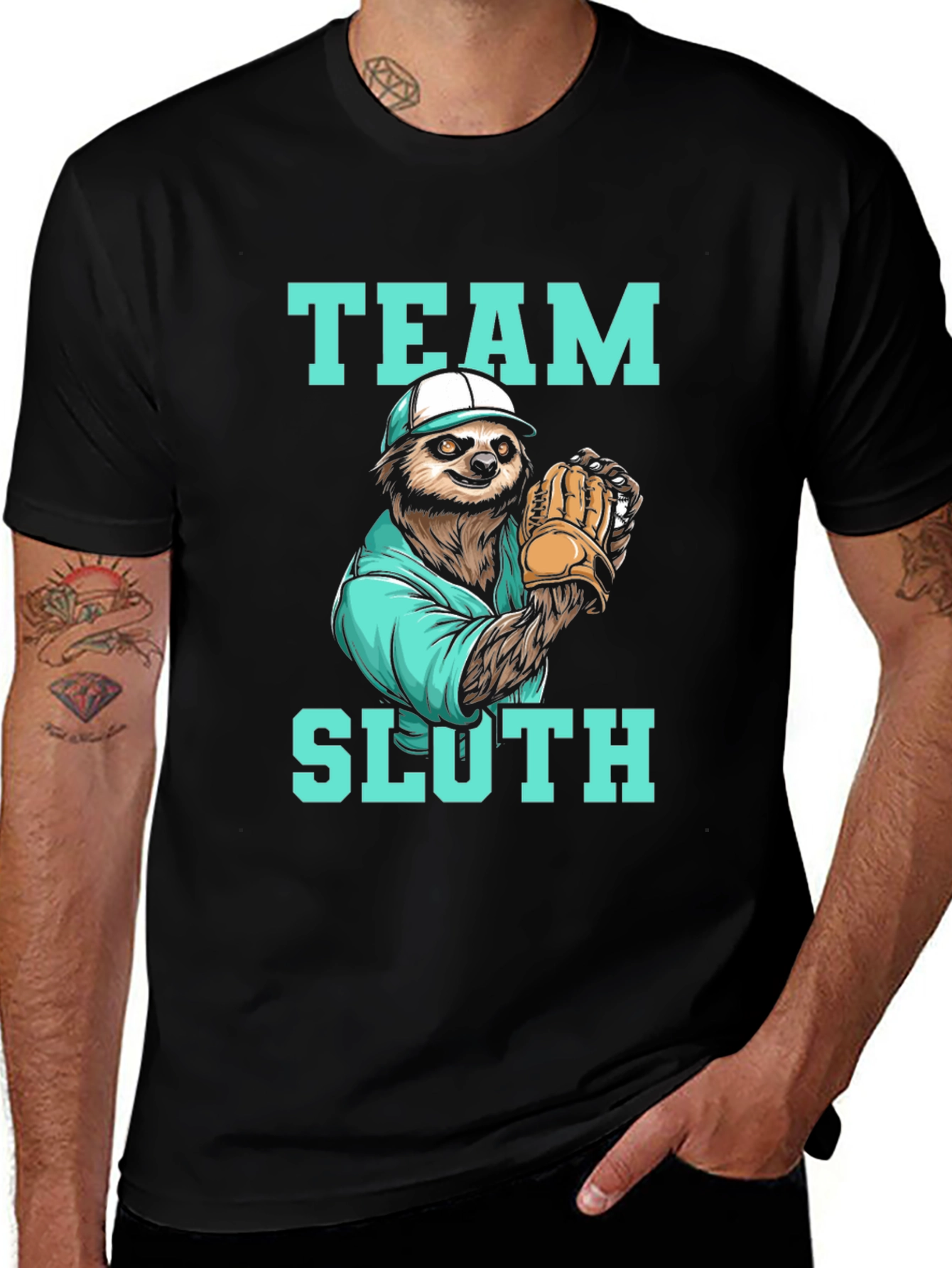 Variant 11 of Team Sloth Baseball T-Shirt