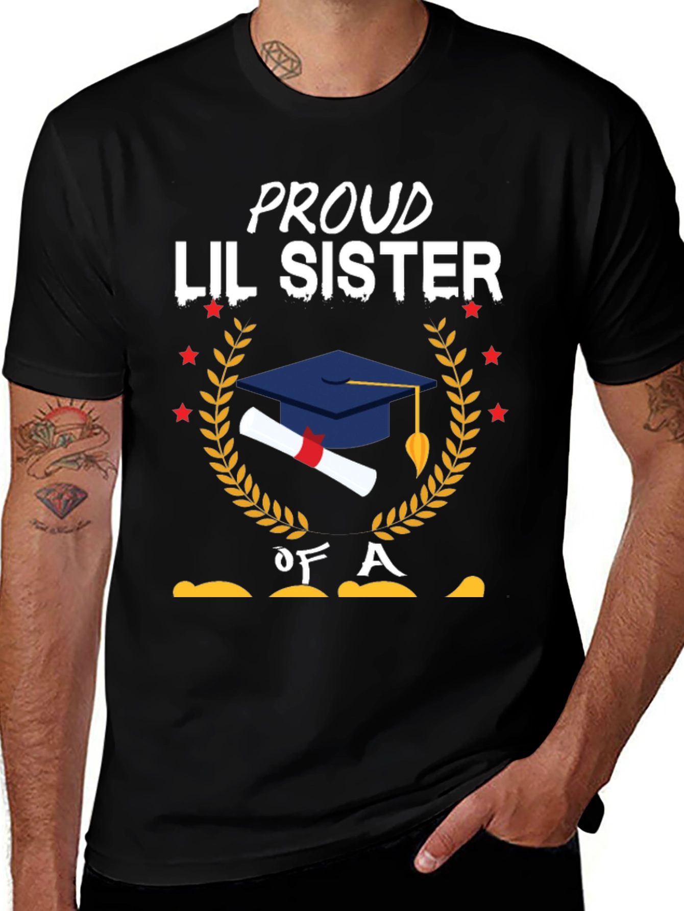 Variant 23 of Proud Lil Sister Graduation T-Shirt