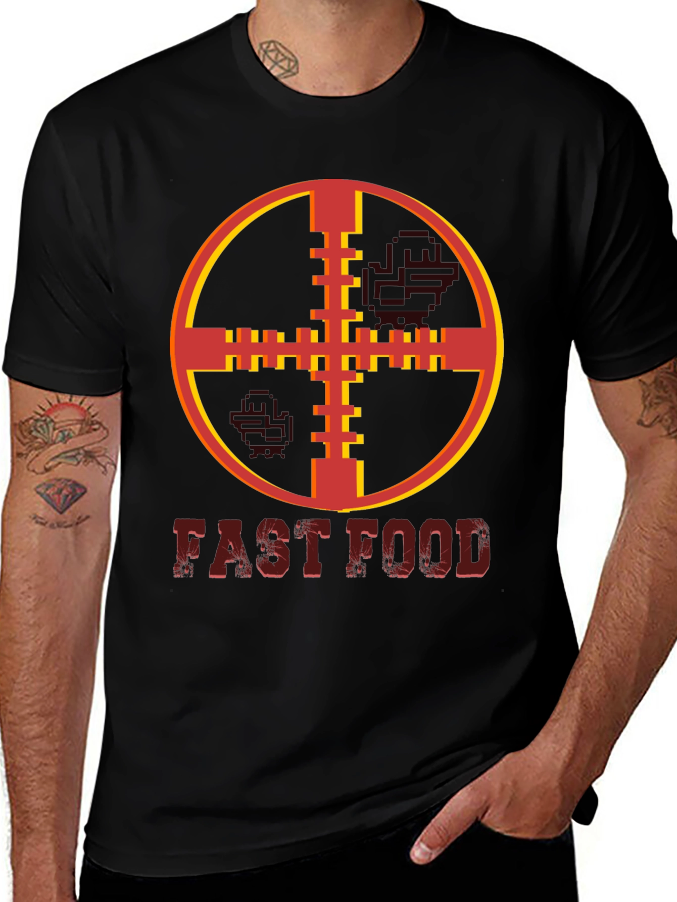 Variant 27 of Fast Food Target T-Shirt