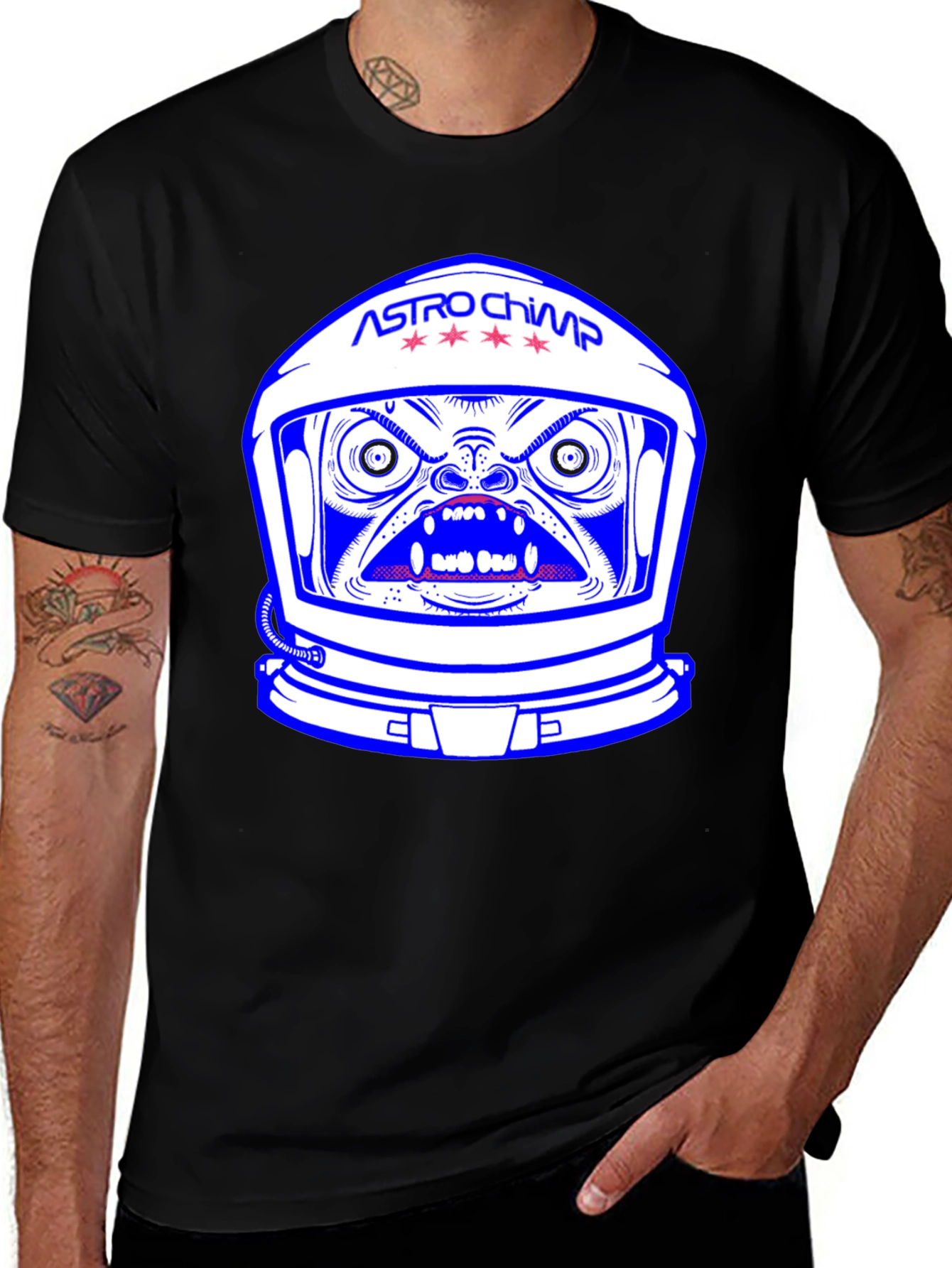 Astro Chimp T-Shirt - Space Monkey Graphic Tee