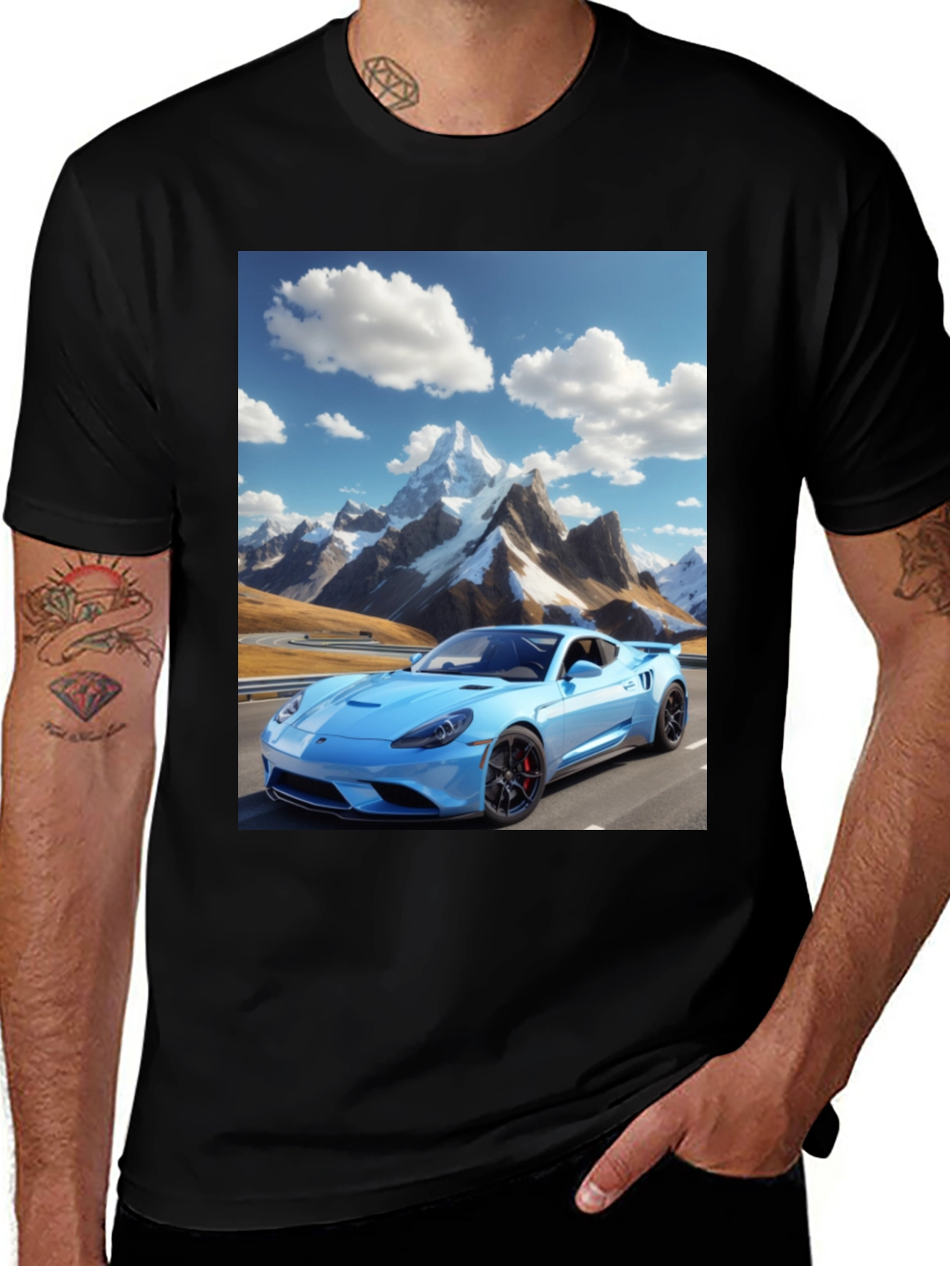 Mountain Road Car T-Shirt