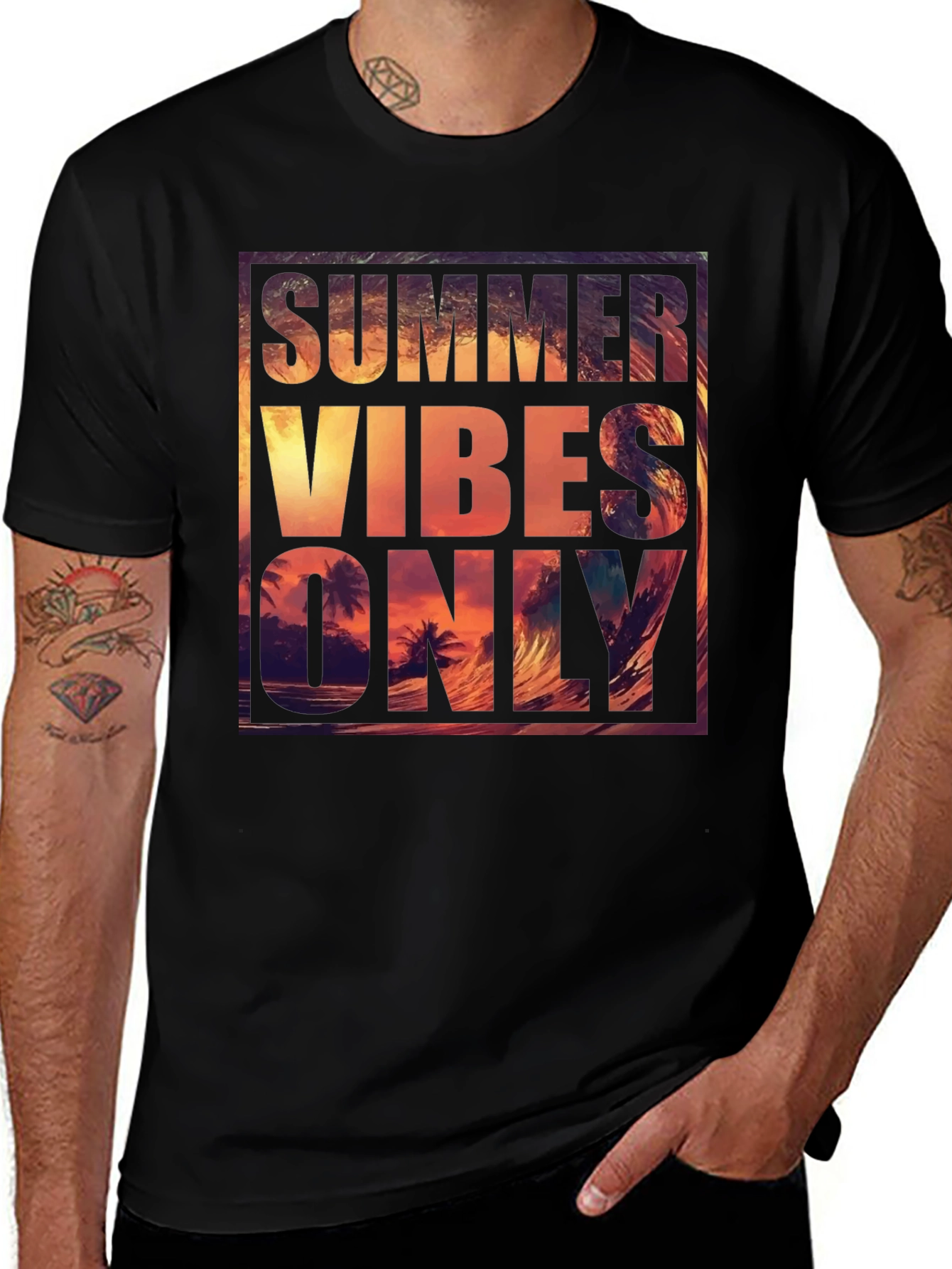 Summer Vibes Only Graphic T-Shirt