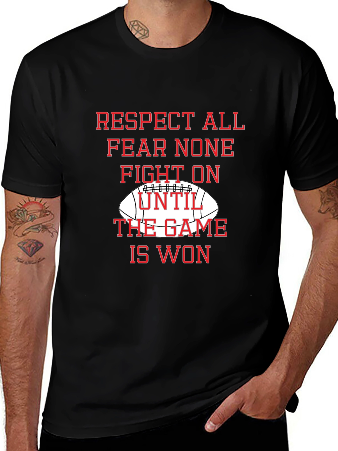 Variant 15 of Respect All, Fear None T-Shirt | Football Game Day Apparel