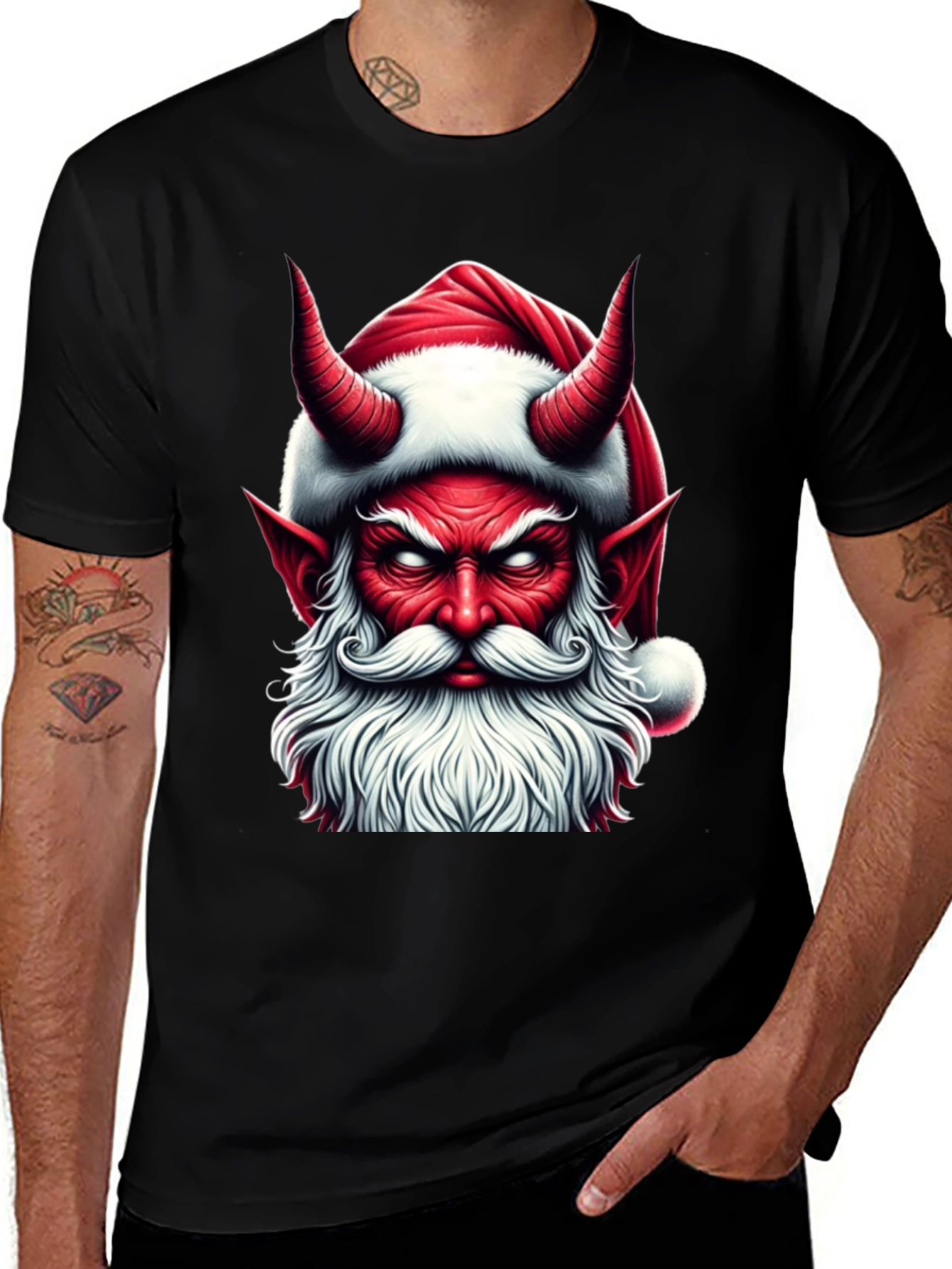 Devil Santa Graphic T-Shirt