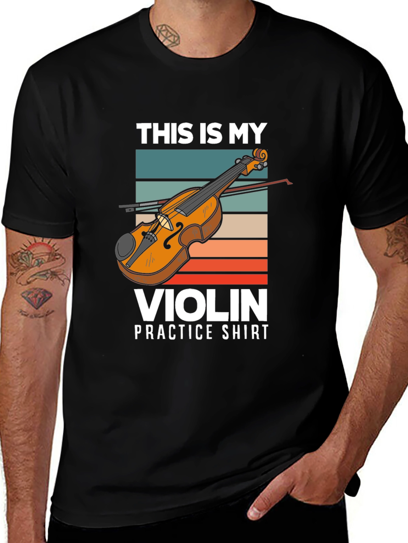 Variant 5 of Violin Practice T-Shirt - Music Lover Tee