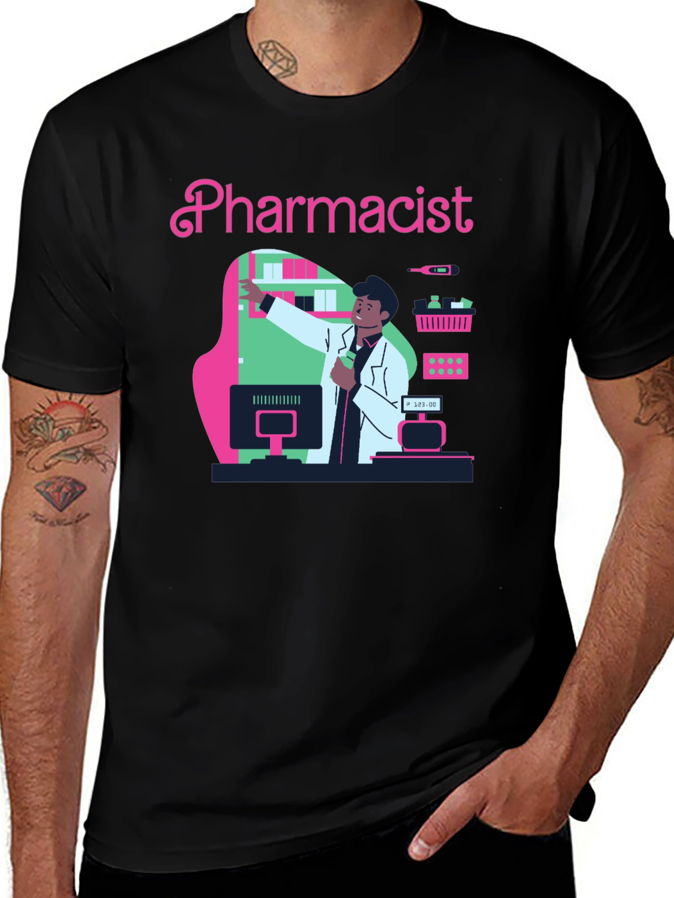Variant 16 of Pharmacist T-Shirt - Medical Profession Graphic Tee