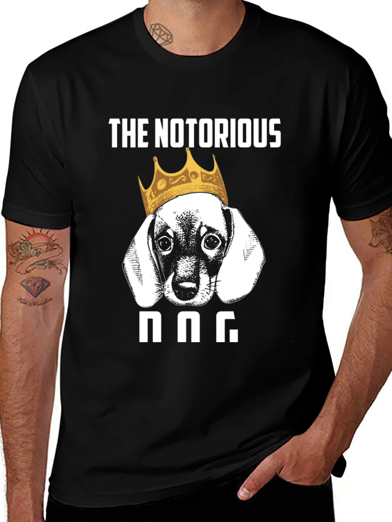Variant 22 of The Notorious DOG T-Shirt - Funny Dachshund Tee