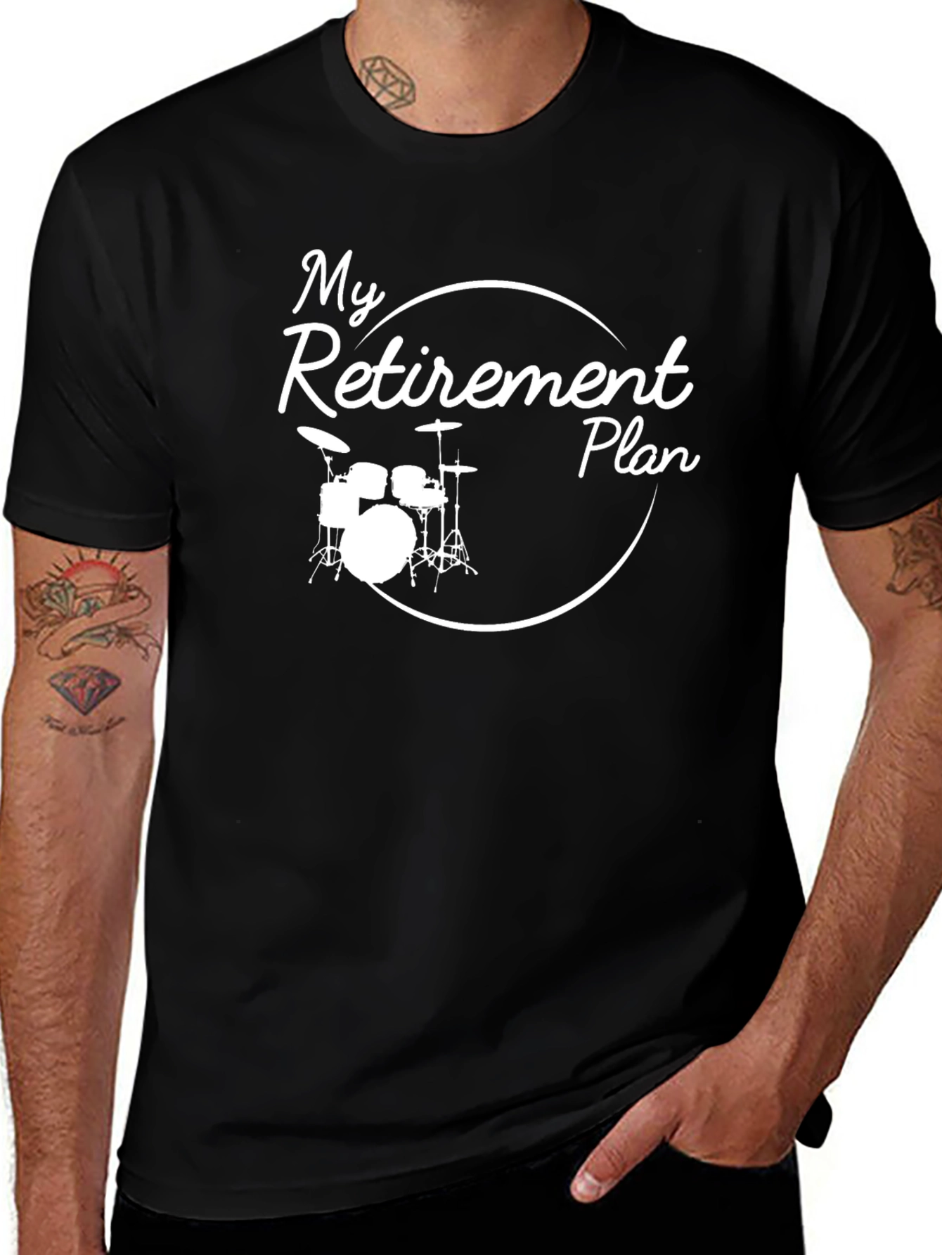 Variant 28 of Drummer Retirement Plan T-Shirt