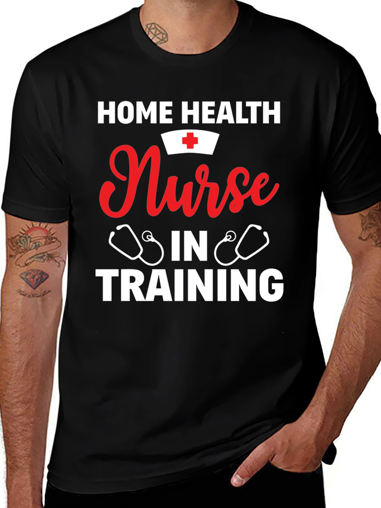 Variant 26 of Home Health Nurse in Training Graphic T-Shirt