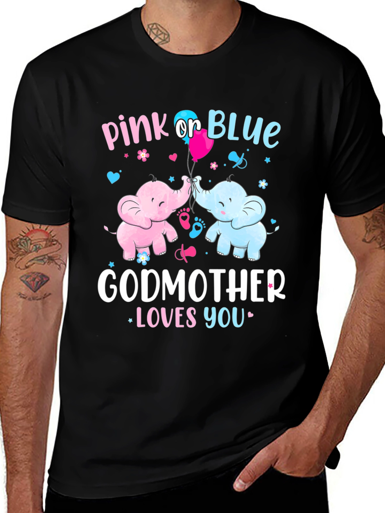 Variant 11 of Pink or Blue Godmother Loves You T-Shirt