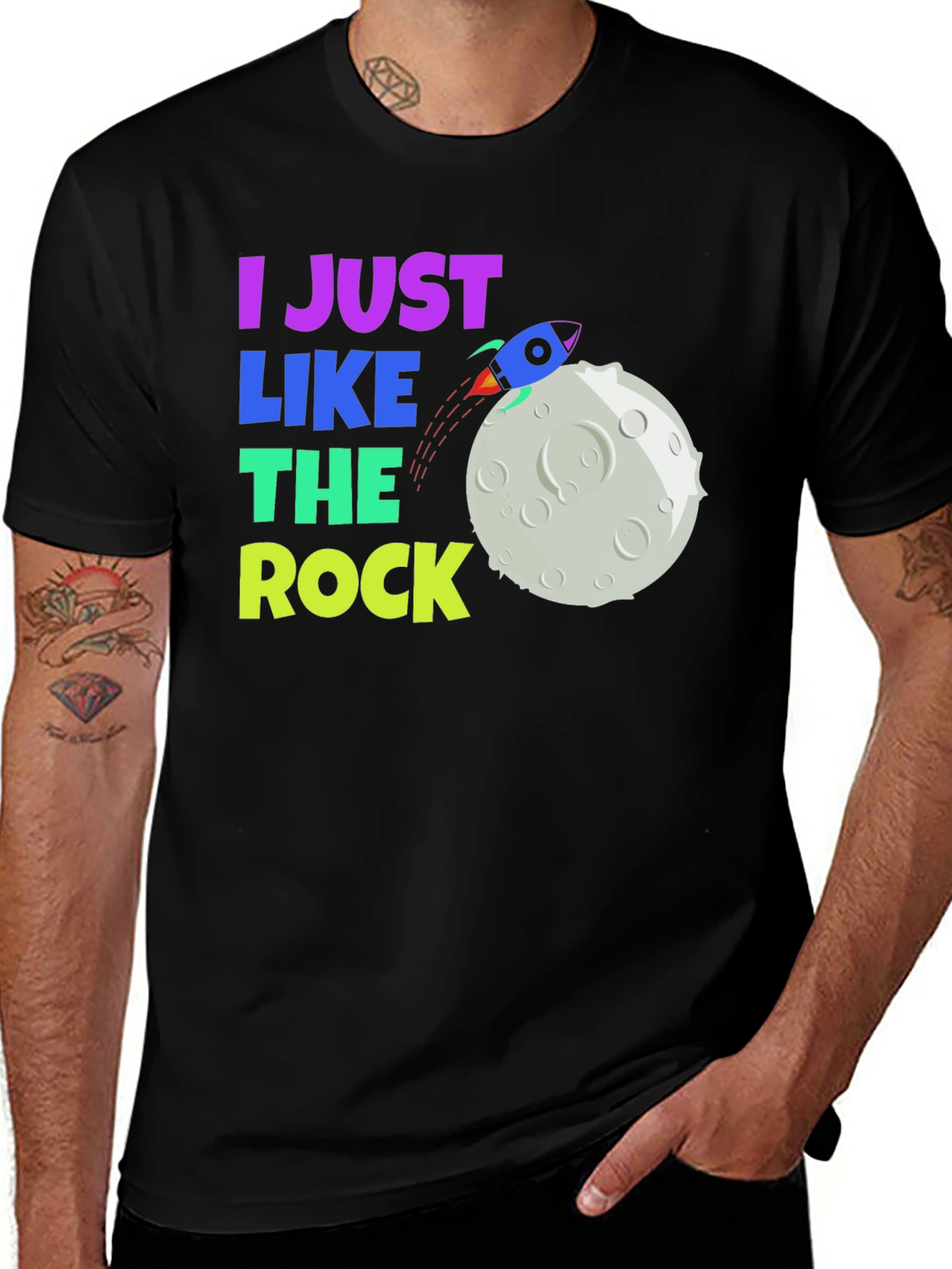 Variant 5 of I Just Like The Rock Graphic Tee
