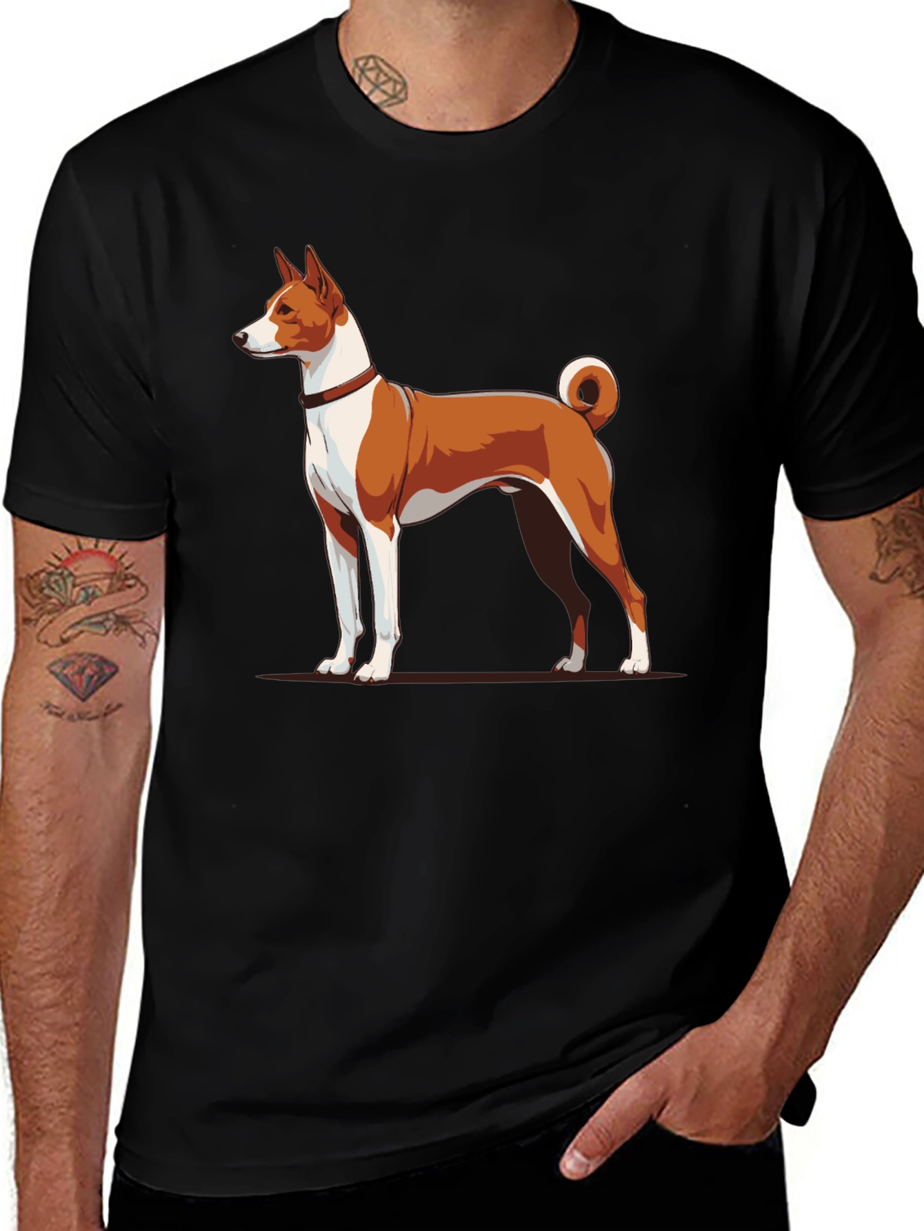Basenji Dog Breed Graphic T-Shirt