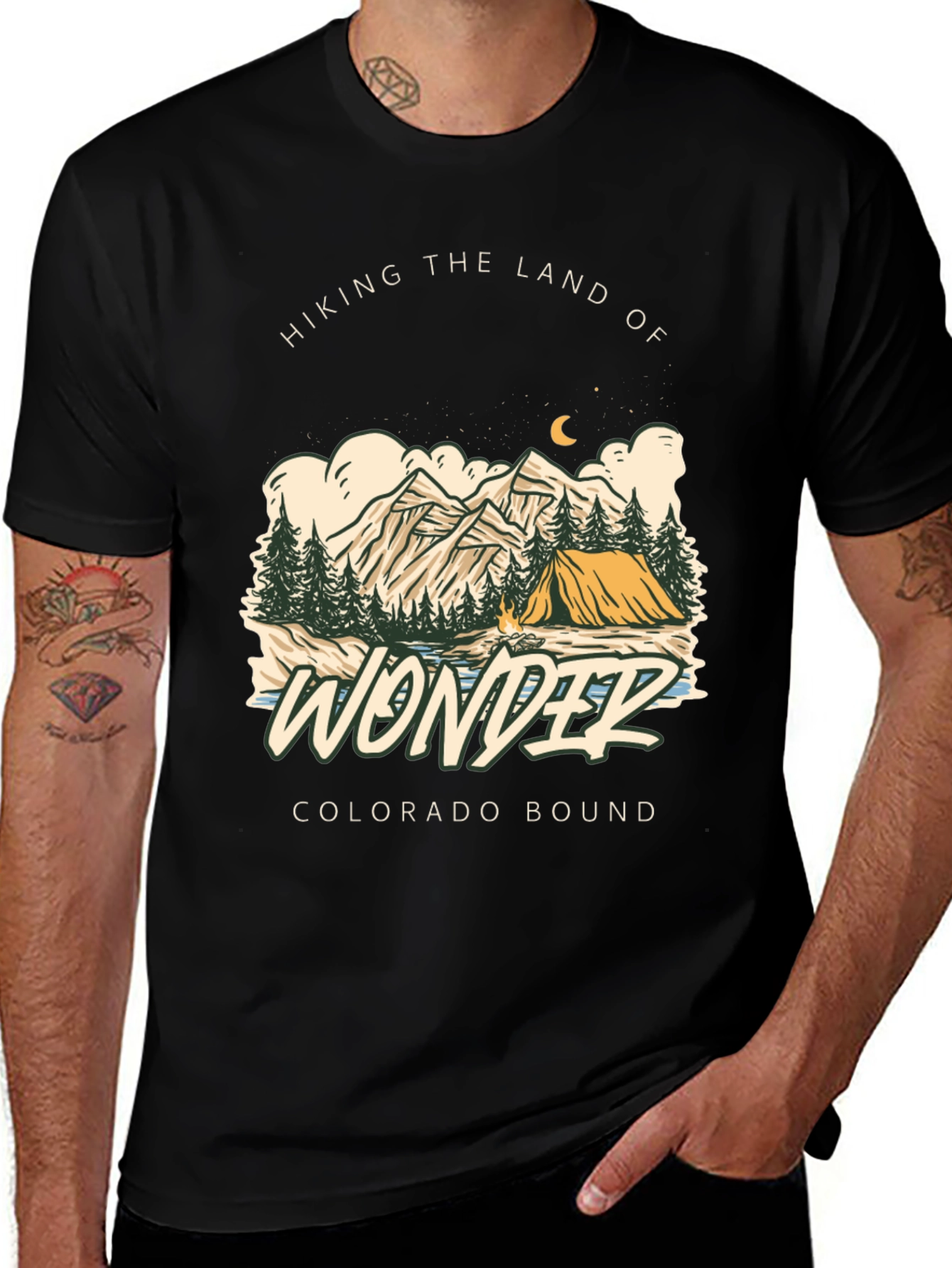 Variant 20 of Hiking the Land of Wonder Graphic T-Shirt