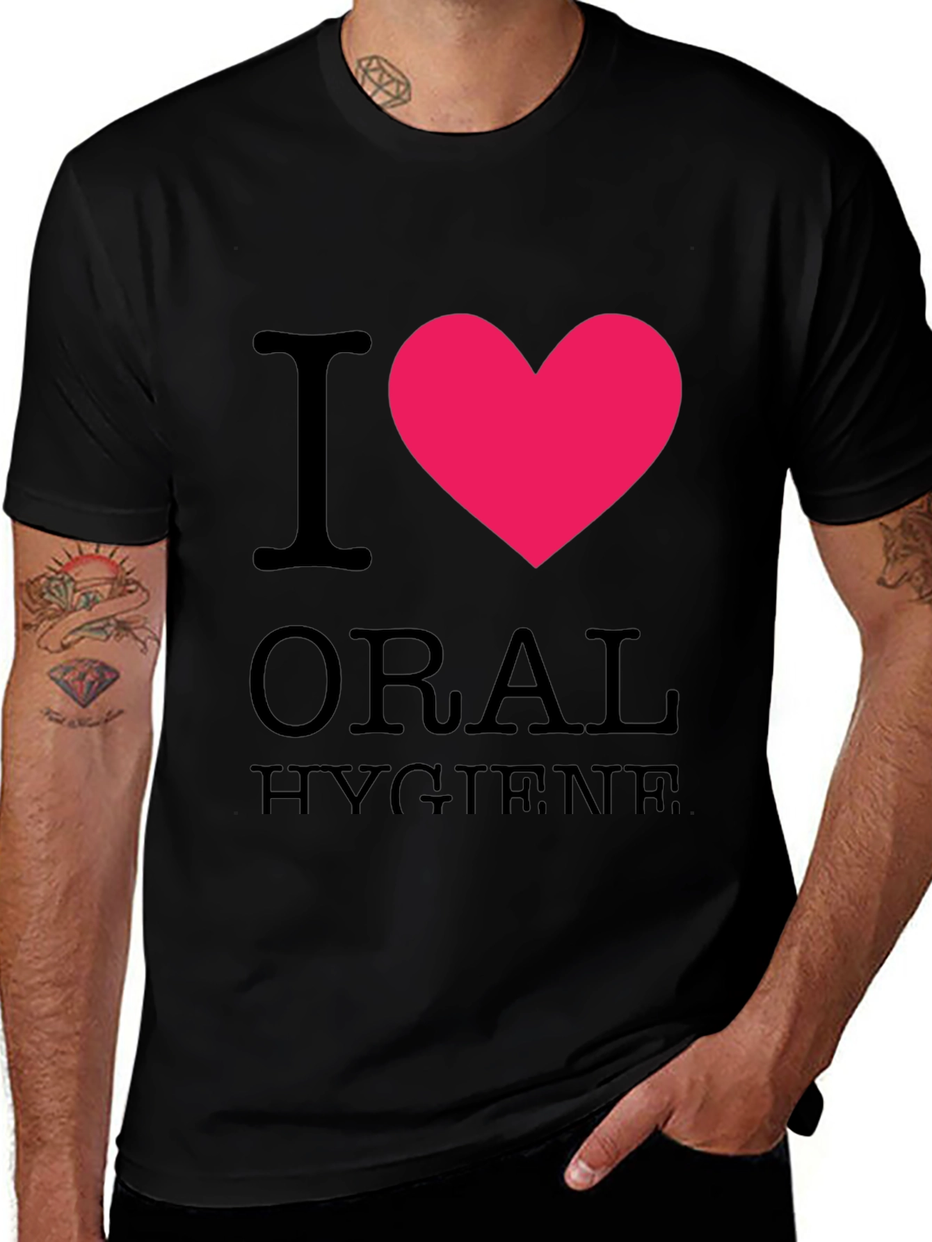 Variant 15 of I Heart Oral Hygiene T-Shirt
