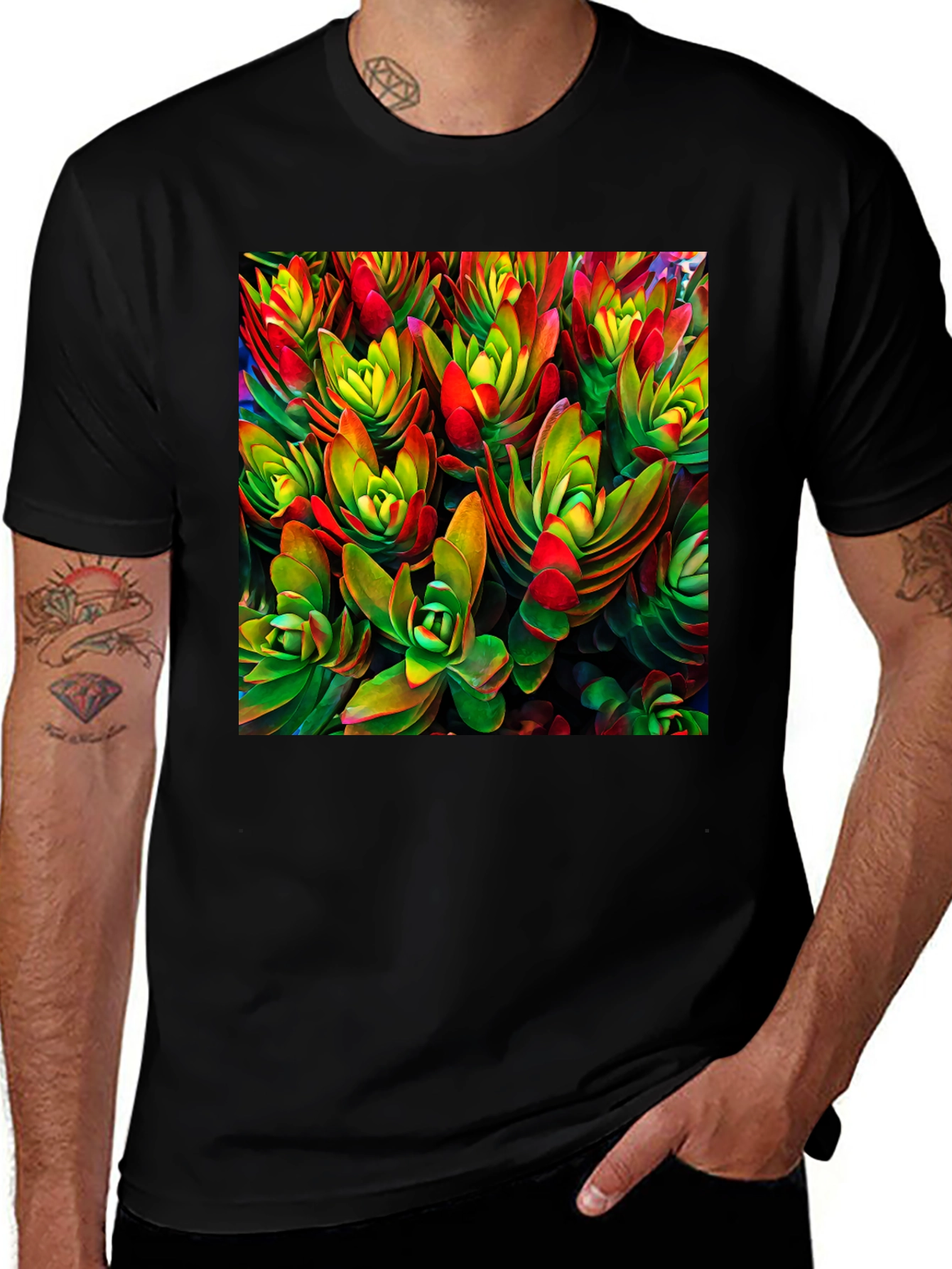 Variant 7 of Botanical Succulent T-Shirt