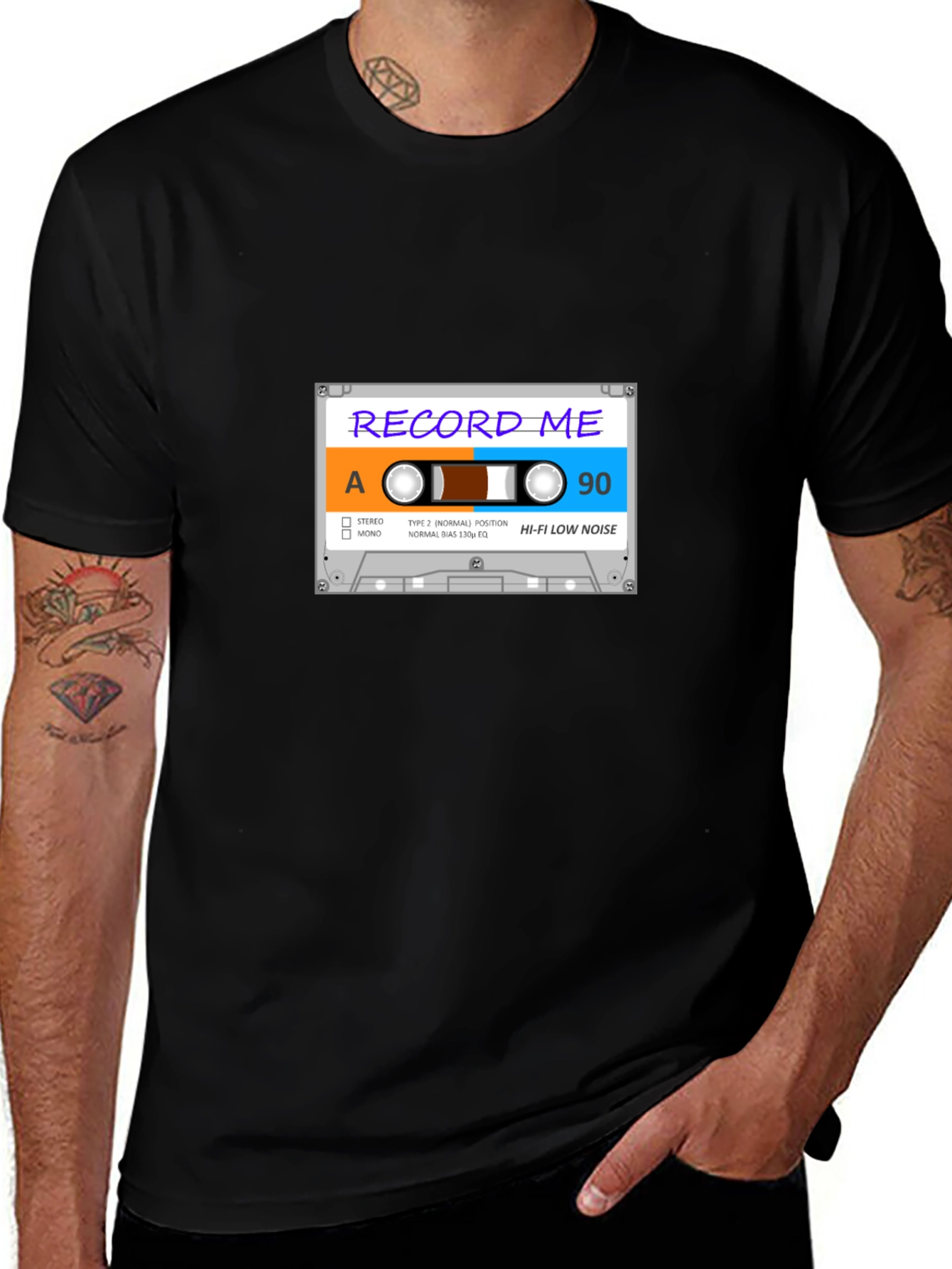 Variant 30 of Retro Mixtape T-Shirt - Record Me Graphic Tee