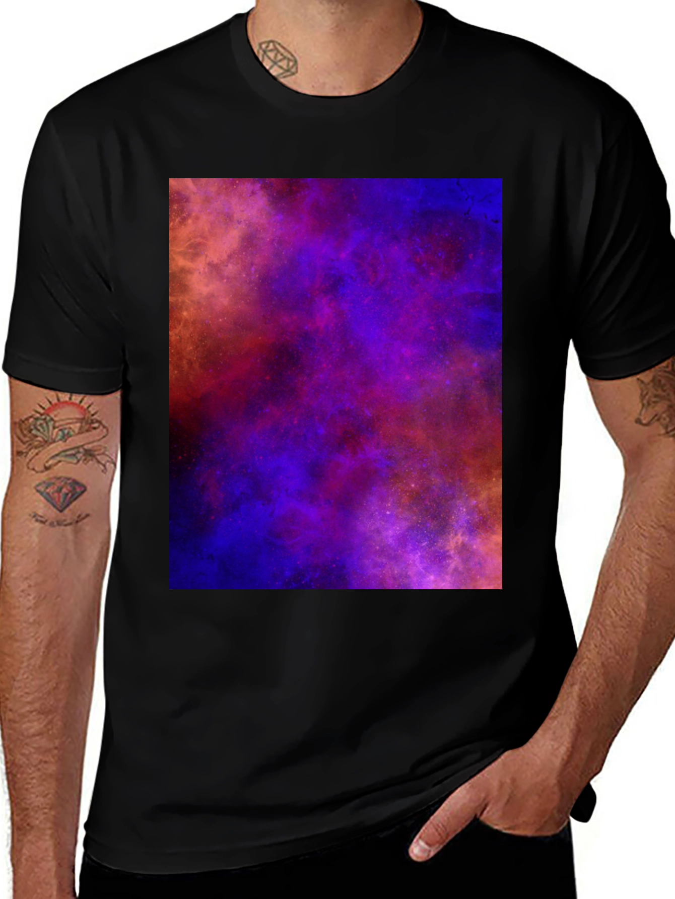 Variant 24 of Nebula Graphic Tee - Cosmic Style