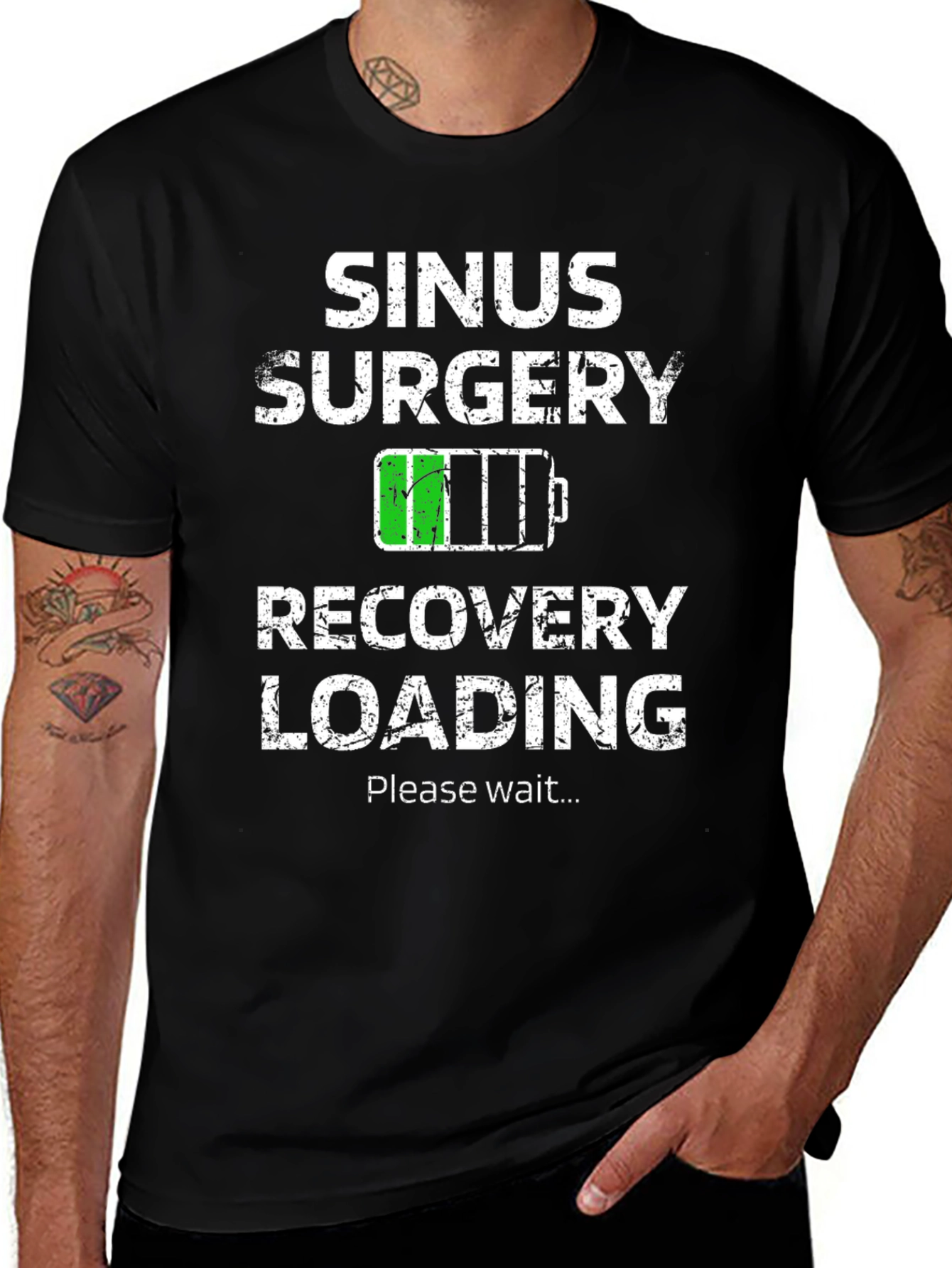 Variant 22 of Sinus Surgery Recovery Loading Graphic T-Shirt