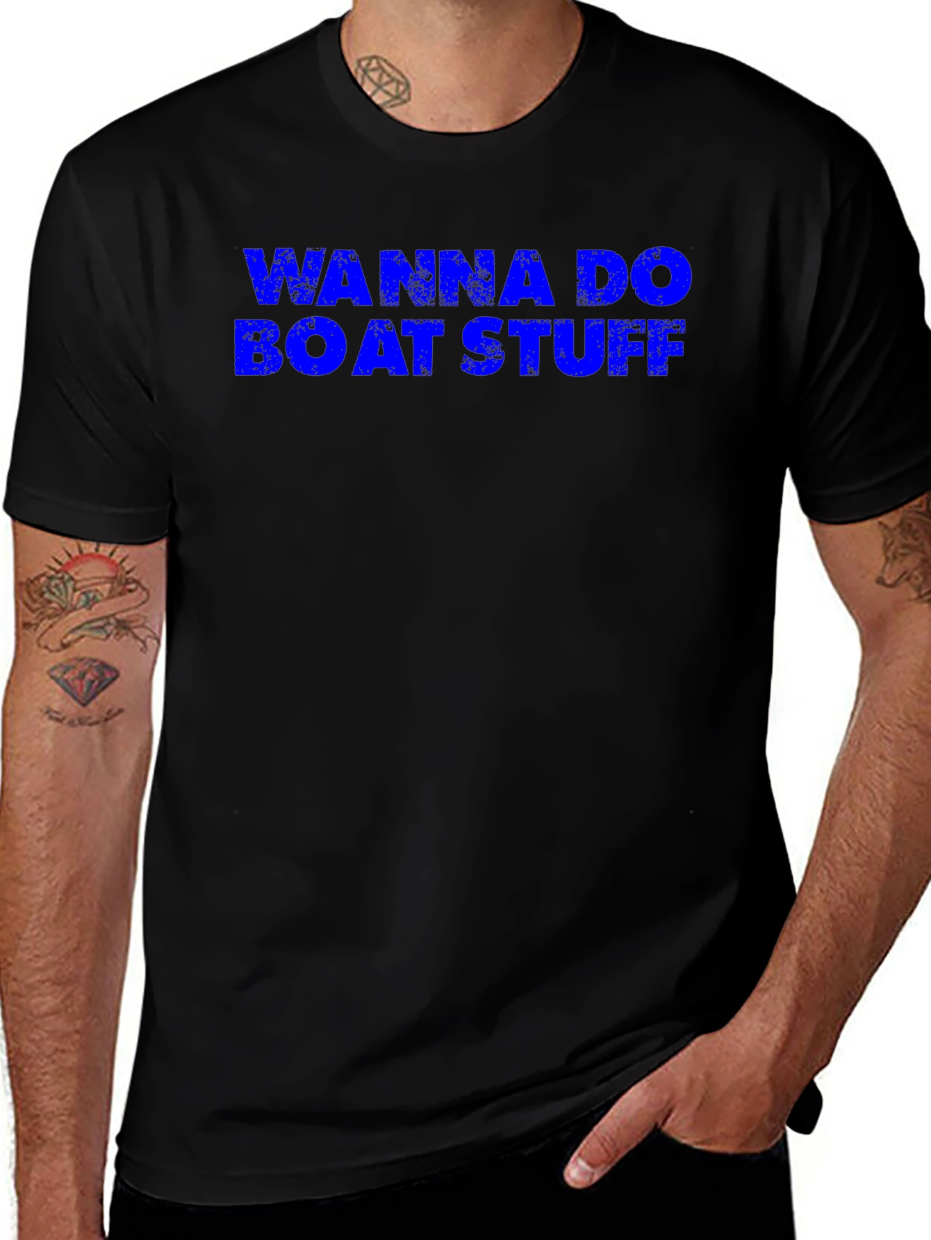 Variant 2 of Wanna Do Boat Stuff T-Shirt - Boating Apparel