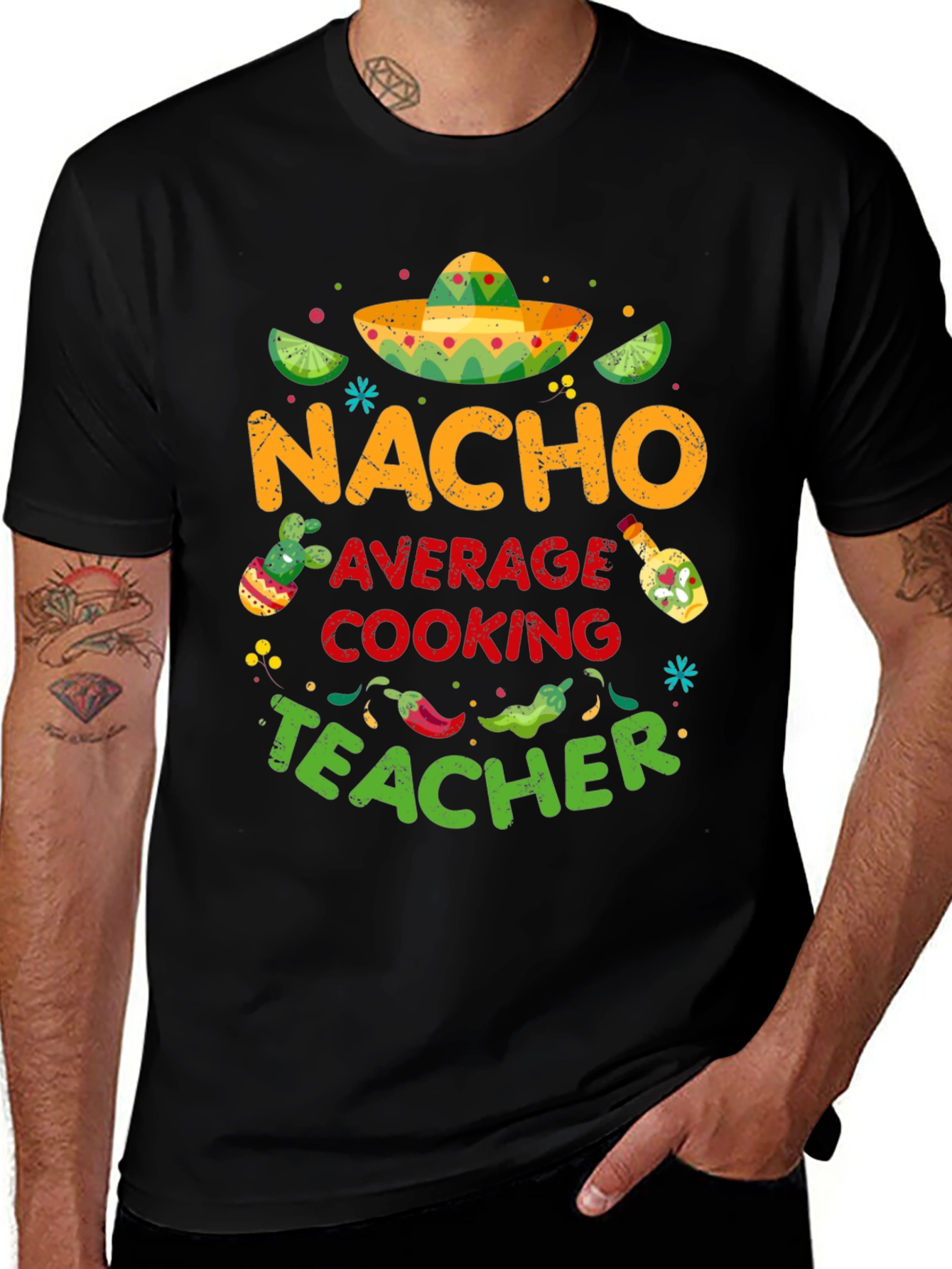 Variant 30 of Nacho Average Cooking Teacher T-Shirt